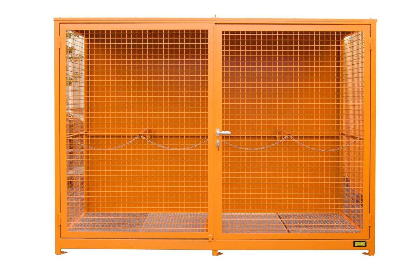 Gasflaschen - Container GFC - 1 (Gitterrostboden), lackiert, Gelborange - Staplertechnik24 - 4477 - 01 - 0000 - 1