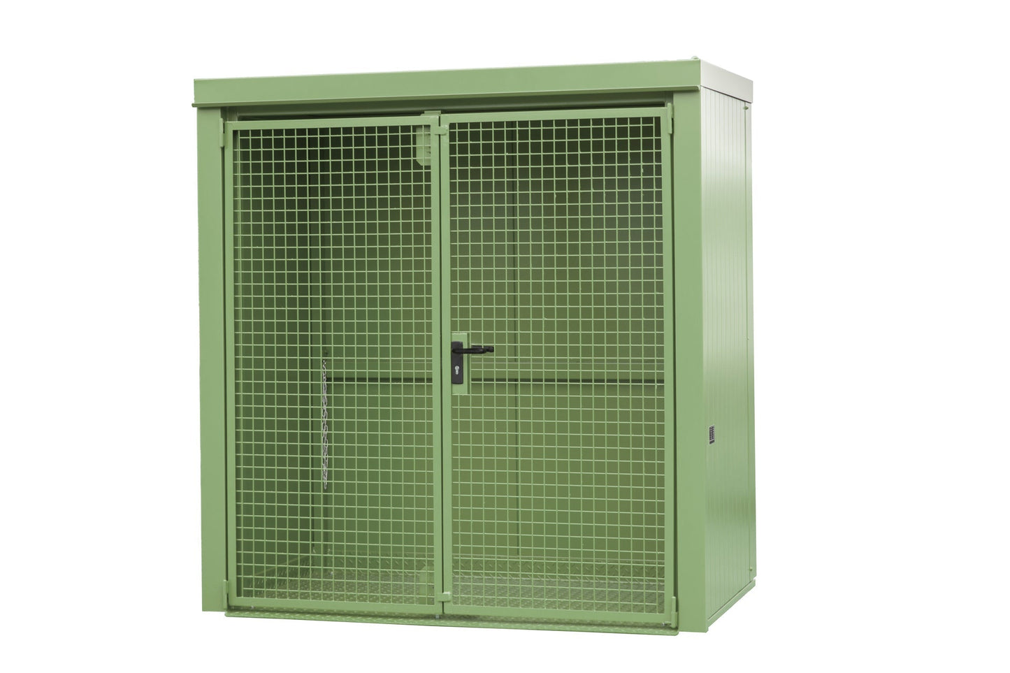 Gasflaschen - Container GFC - B M1, lackiert, Resedagrün - Staplertechnik24 - 4477 - 31 - 0000 - 4