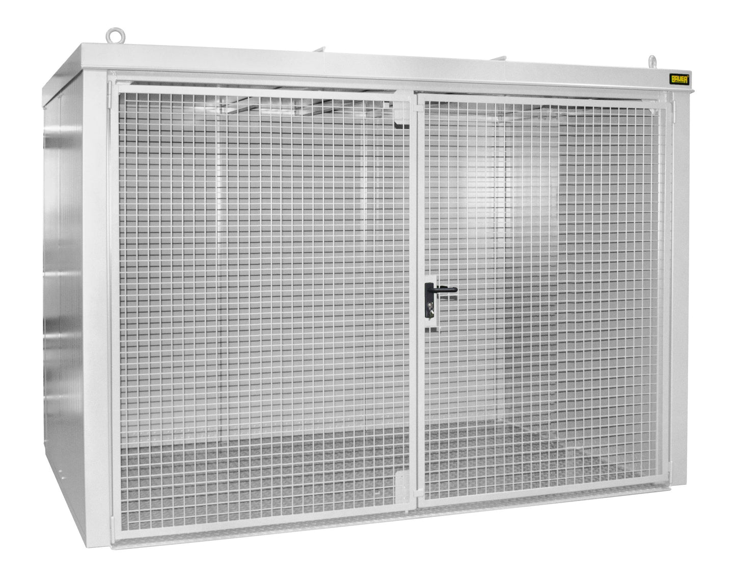 Gasflaschen - Container GFC - B M4, lackiert, Grauweiß - Staplertechnik24 - 4477 - 34 - 0000 - 18