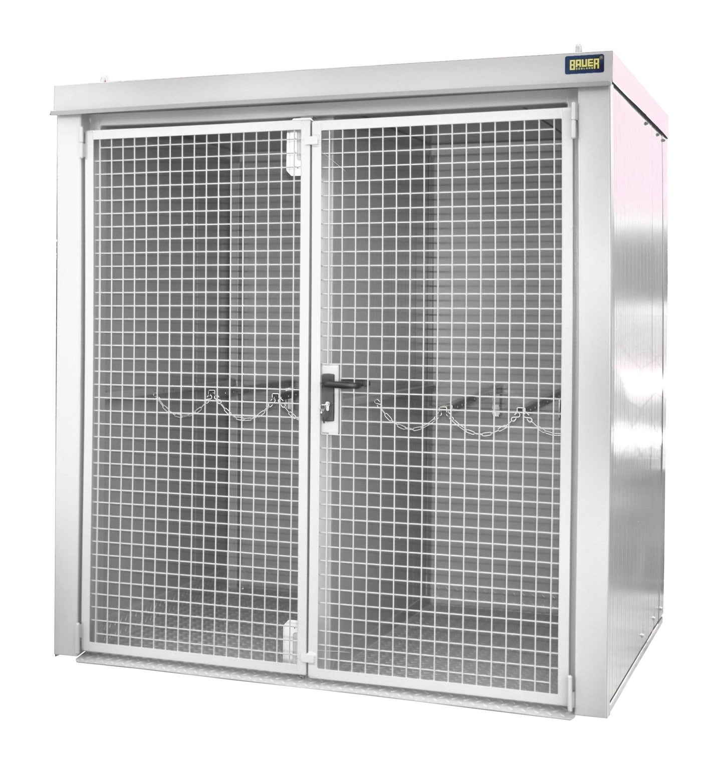 Gasflaschen - Container GFC - B/W M2, lackiert, Grauweiß - Staplertechnik24 - 4477 - 32 - 1000 - 18