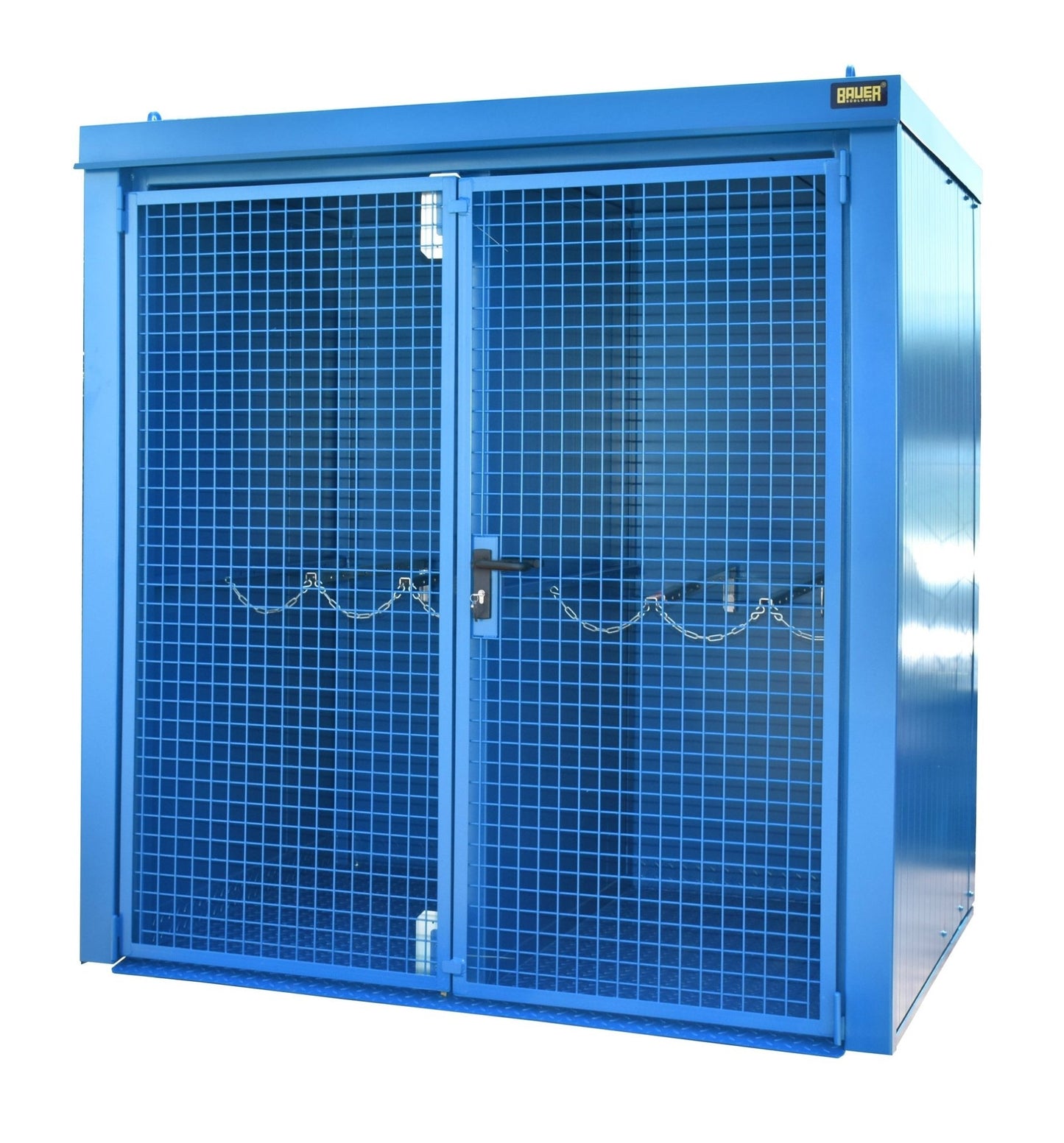 Gasflaschen - Container GFC - B/W M2, lackiert, Lichtblau - Staplertechnik24 - 4477 - 32 - 1000 - 3