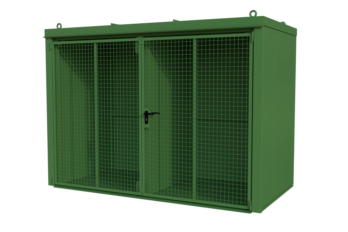 Gasflaschen - Container GFC - B/W M4, lackiert, Resedagrün - Staplertechnik24 - 4477 - 34 - 1000 - 4