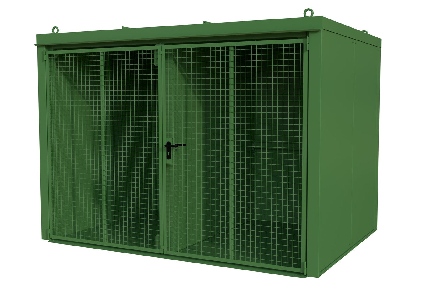 Gasflaschen - Container GFC - B/W M5, lackiert, Resedagrün - Staplertechnik24 - 4477 - 35 - 1000 - 4