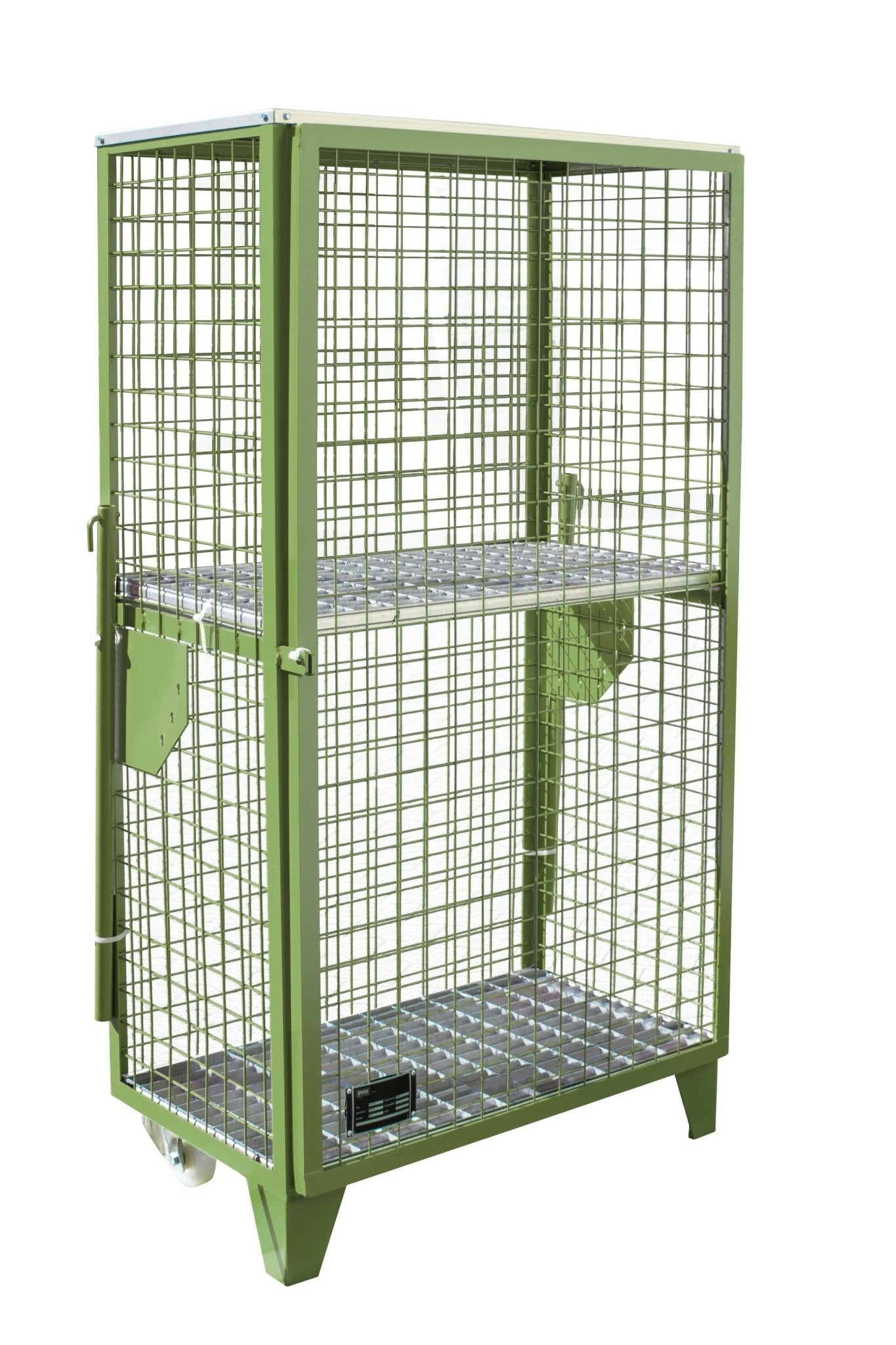 Gasflaschen - Depot GFD - R 4, lackiert, Resedagrün - Staplertechnik24 - 4495 - 02 - 0000 - 4