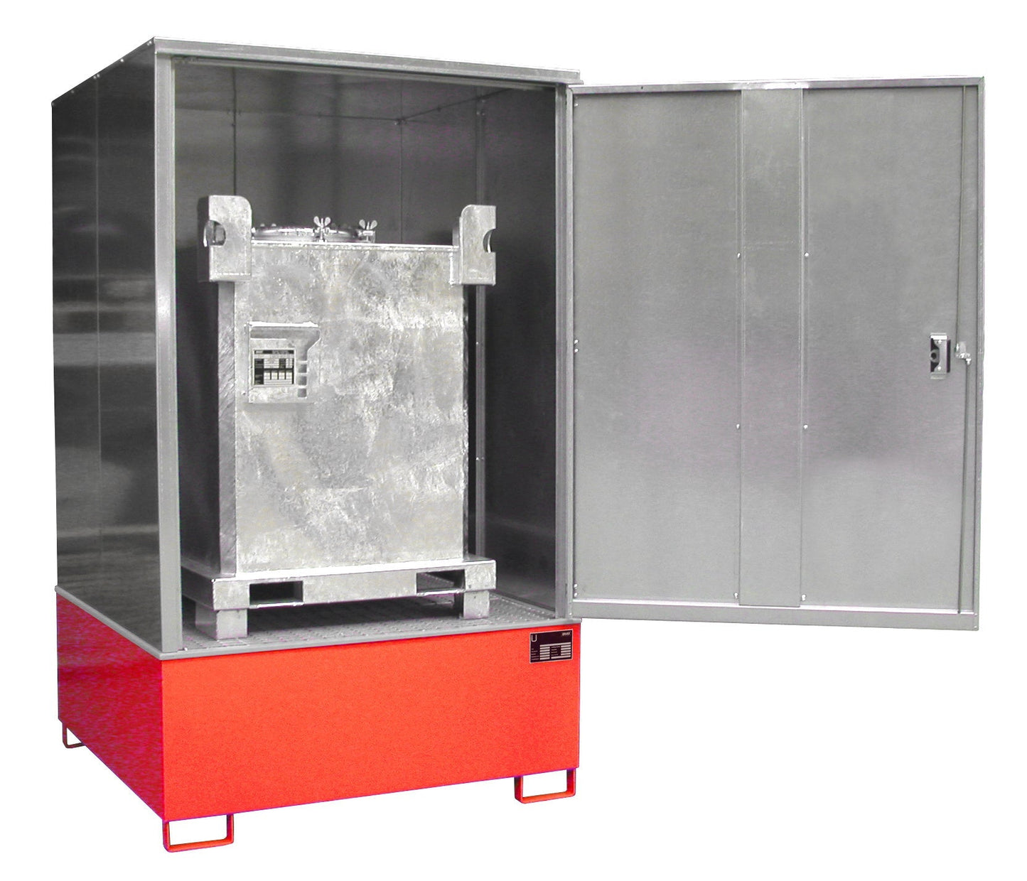 Gefahrstoff - Schrank GS - 4, lackiert, Feuerrot - Staplertechnik24 - 4495 - 23 - 0000 - 2