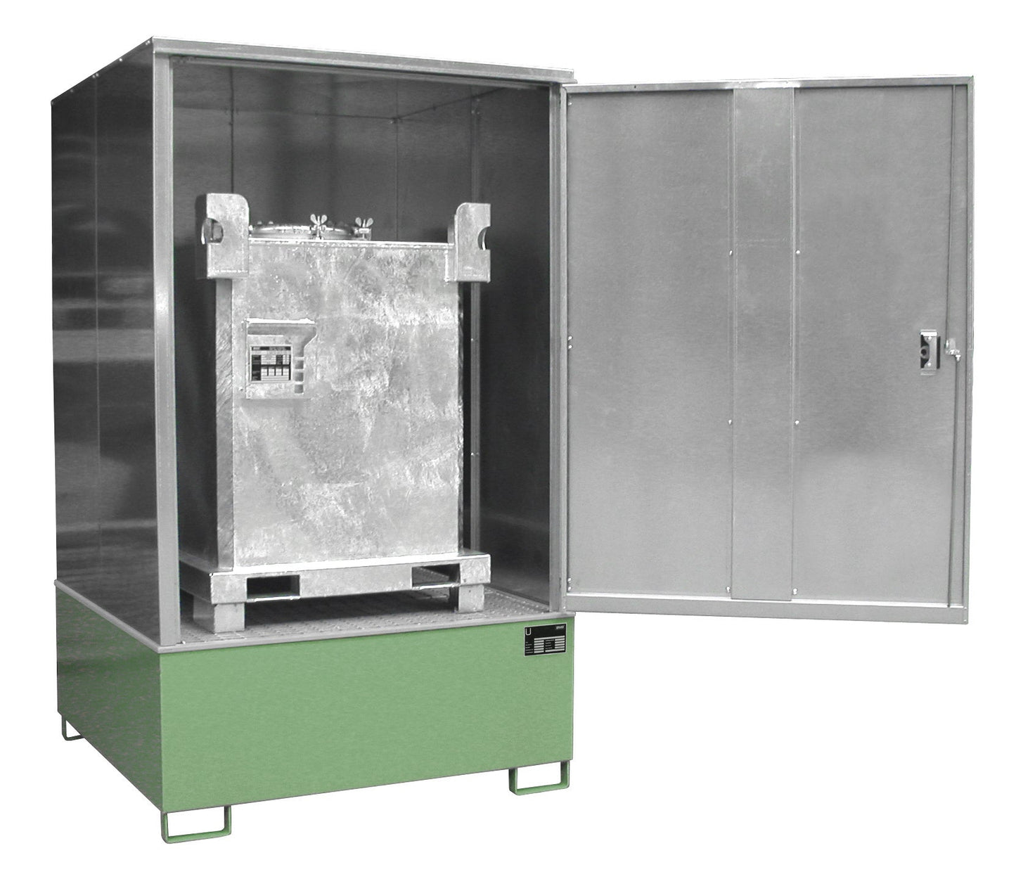 Gefahrstoff - Schrank GS - 4, lackiert, Resedagrün - Staplertechnik24 - 4495 - 23 - 0000 - 4