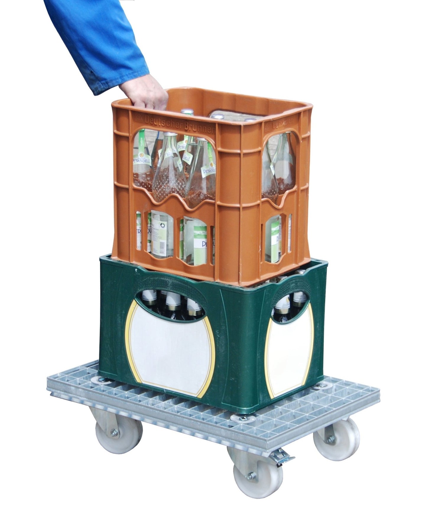 Gitterrost - Rollwagen GRW - I, feuerverzinkt - Staplertechnik24 - 4455 - 08 - 0000 - 7