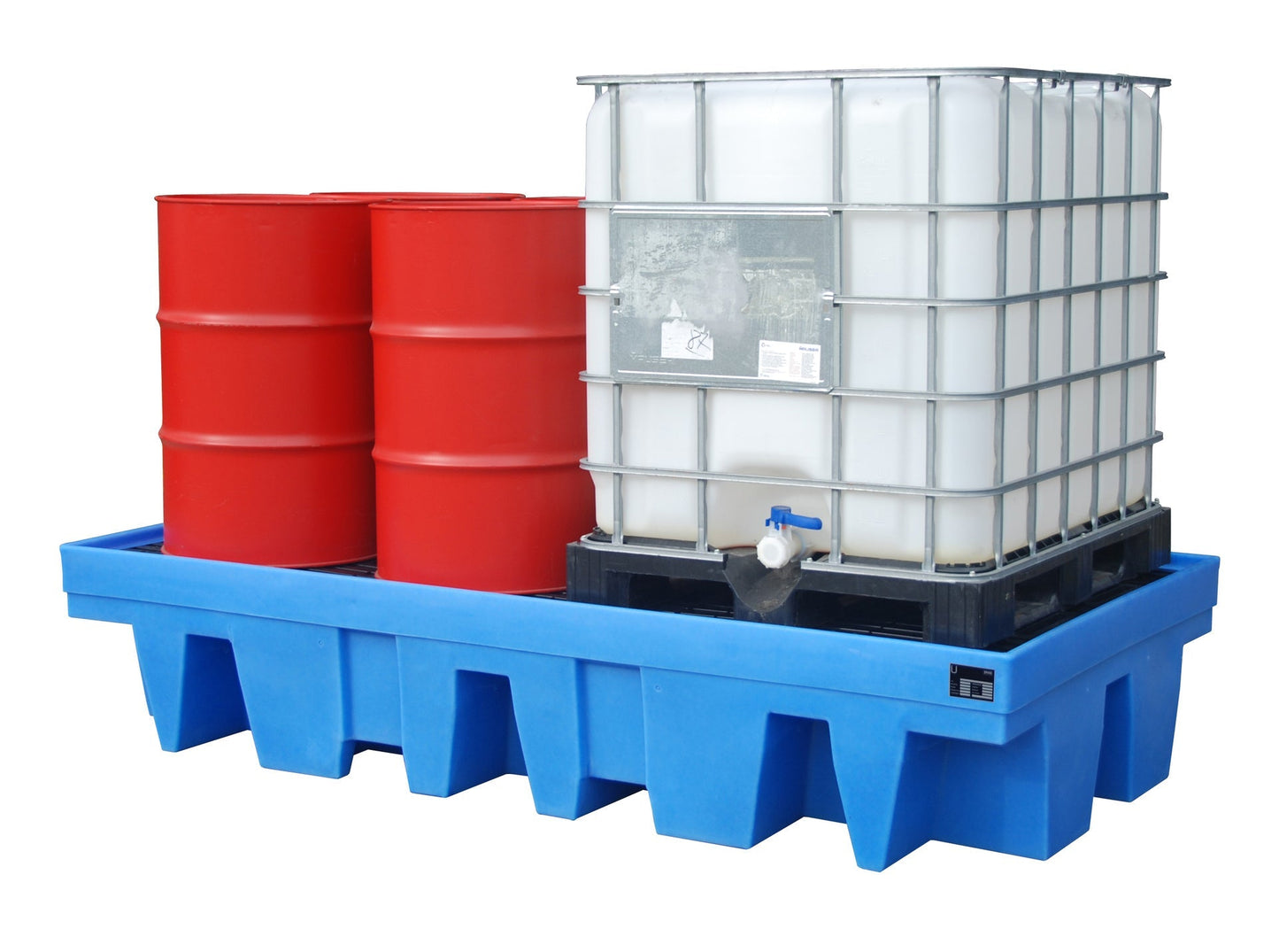 GREEN - LINE PE - Auffangwanne WP - PE 8/11, aus robustem Polyethylen, Blau - Staplertechnik24 - 4520 - 18 - 0000 - 0