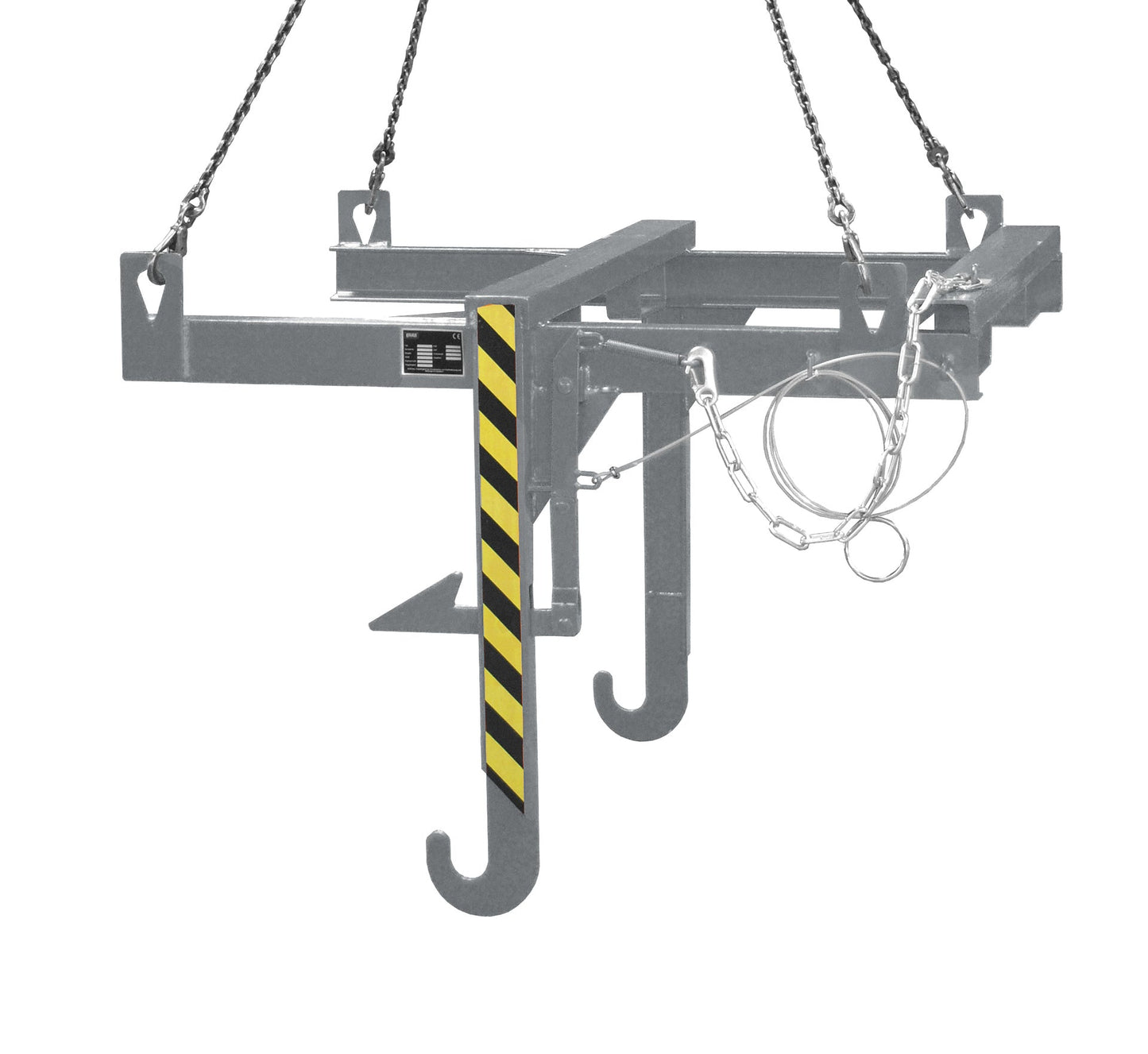 Kipptraverse für Baustoffbehälter BBT, lackiert, Mausgrau - Staplertechnik24 - 4511 - 08 - 0000 - 5