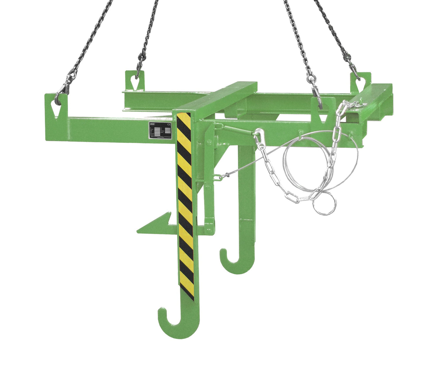 Kipptraverse für Baustoffbehälter BBT, lackiert, Resedagrün - Staplertechnik24 - 4511 - 08 - 0000 - 4