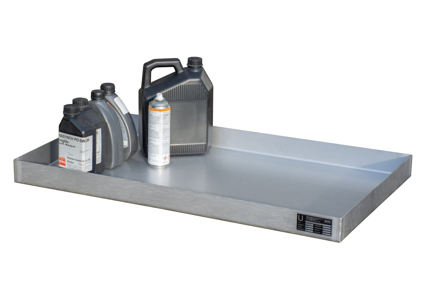 Kleingebindewanne KGW 3 V4A, Edelstahl 1.4571 - Staplertechnik24 - 4473 - 60 - 0000 - 11