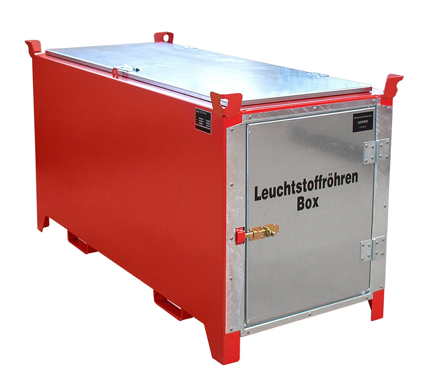 Leuchtstoffröhren - Box SL - D 200, lackiert, Feuerrot - Staplertechnik24 - 4422 - 04 - 0000 - 2