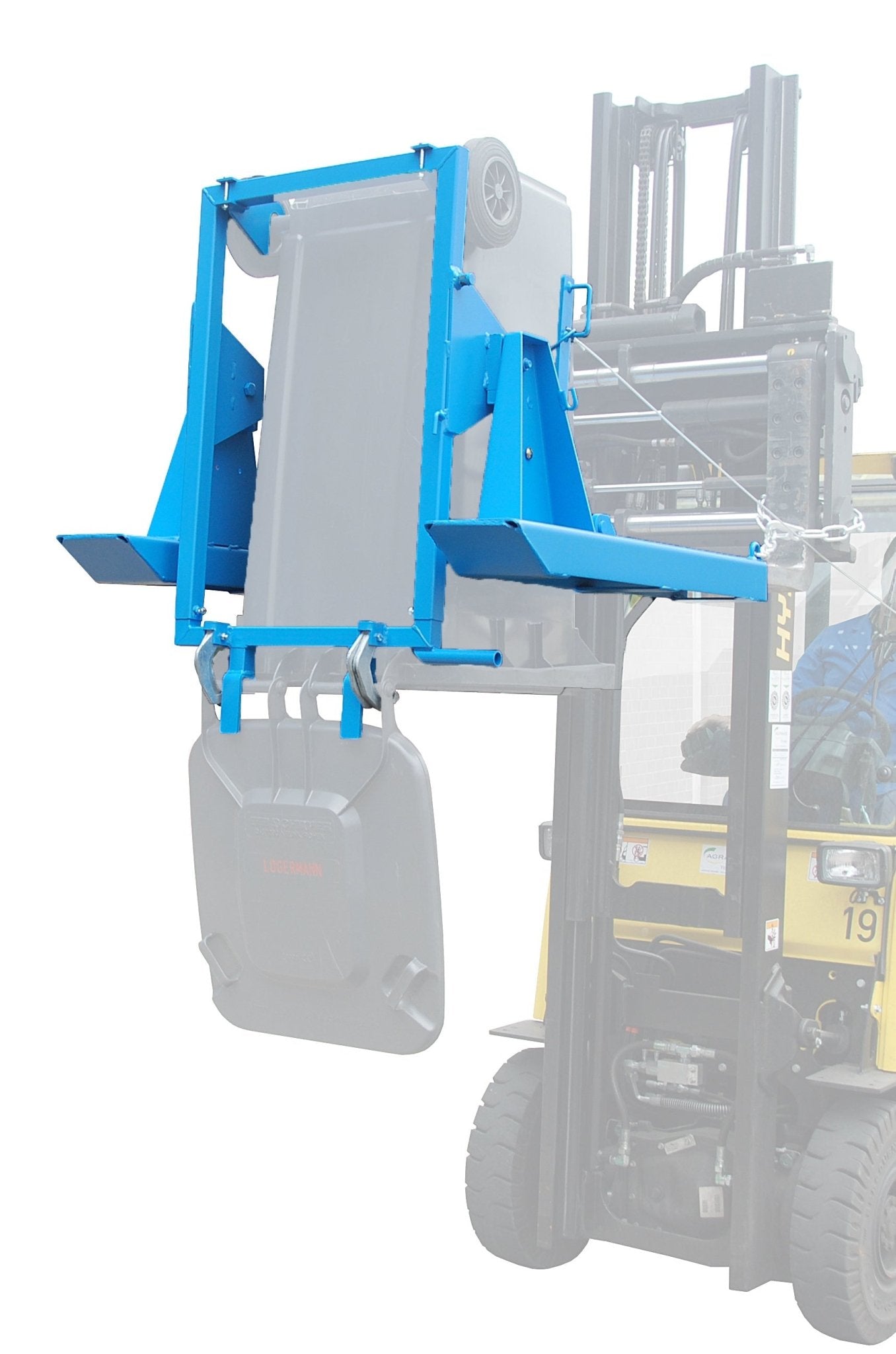 Mülltonnen - Kipper MK 240, lackiert, Lichtblau - Staplertechnik24 - 4496 - 01 - 0000 - 3