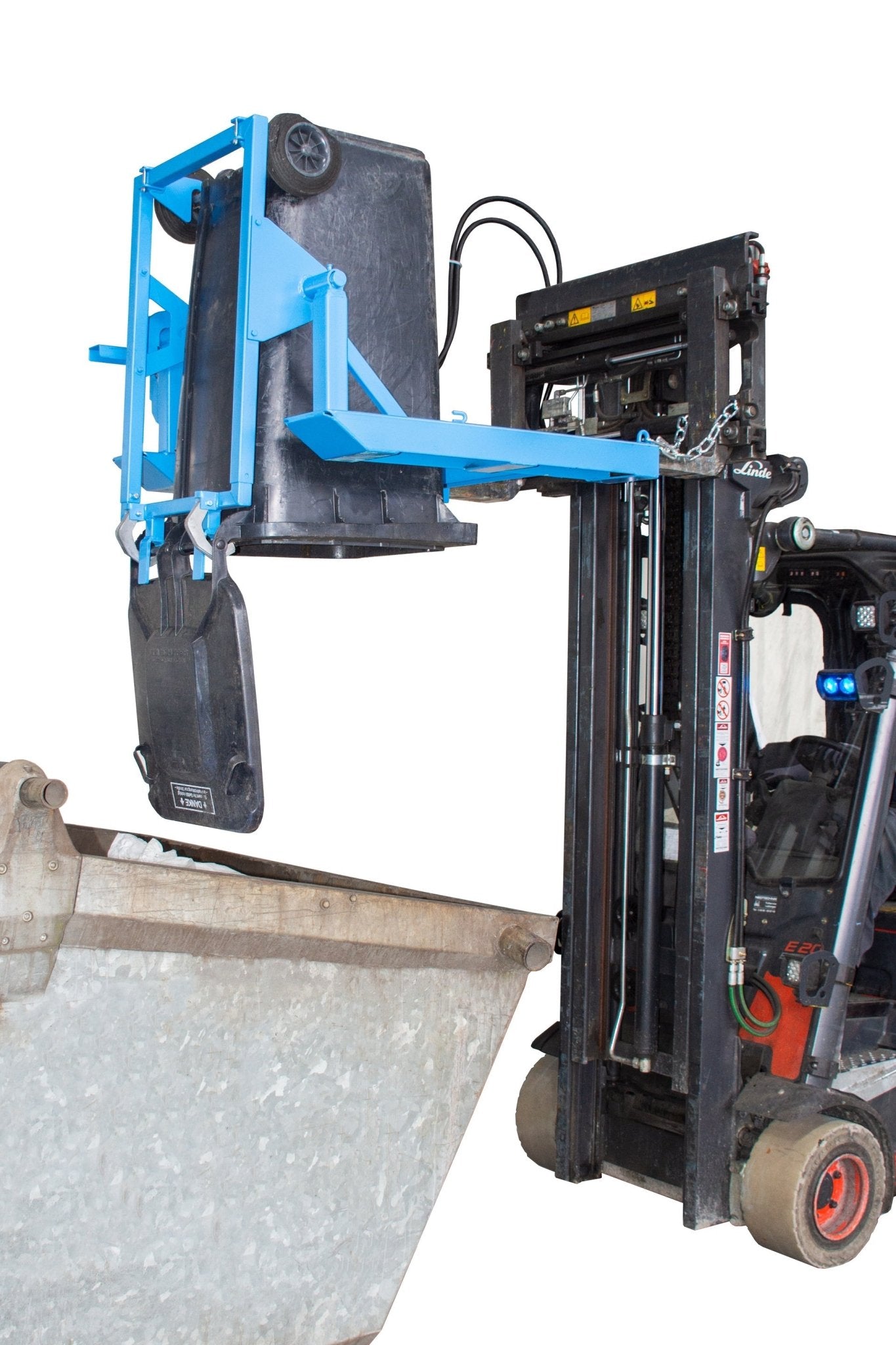 Mülltonnen - Kipper MK - H 240, lackiert, Lichtblau - Staplertechnik24 - 4476 - 02 - 0000 - 3