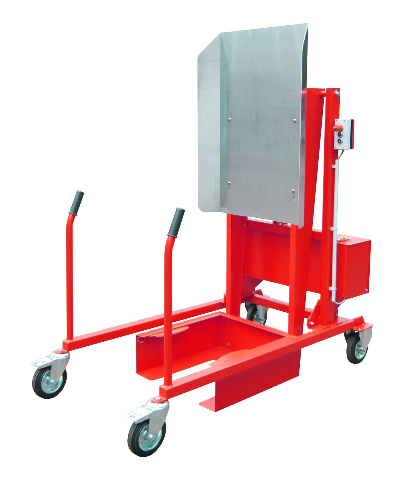 Mülltonnen - Kippstation MKS - 12V, lackiert, Feuerrot - Staplertechnik24 - 4476 - 09 - 0000 - 2