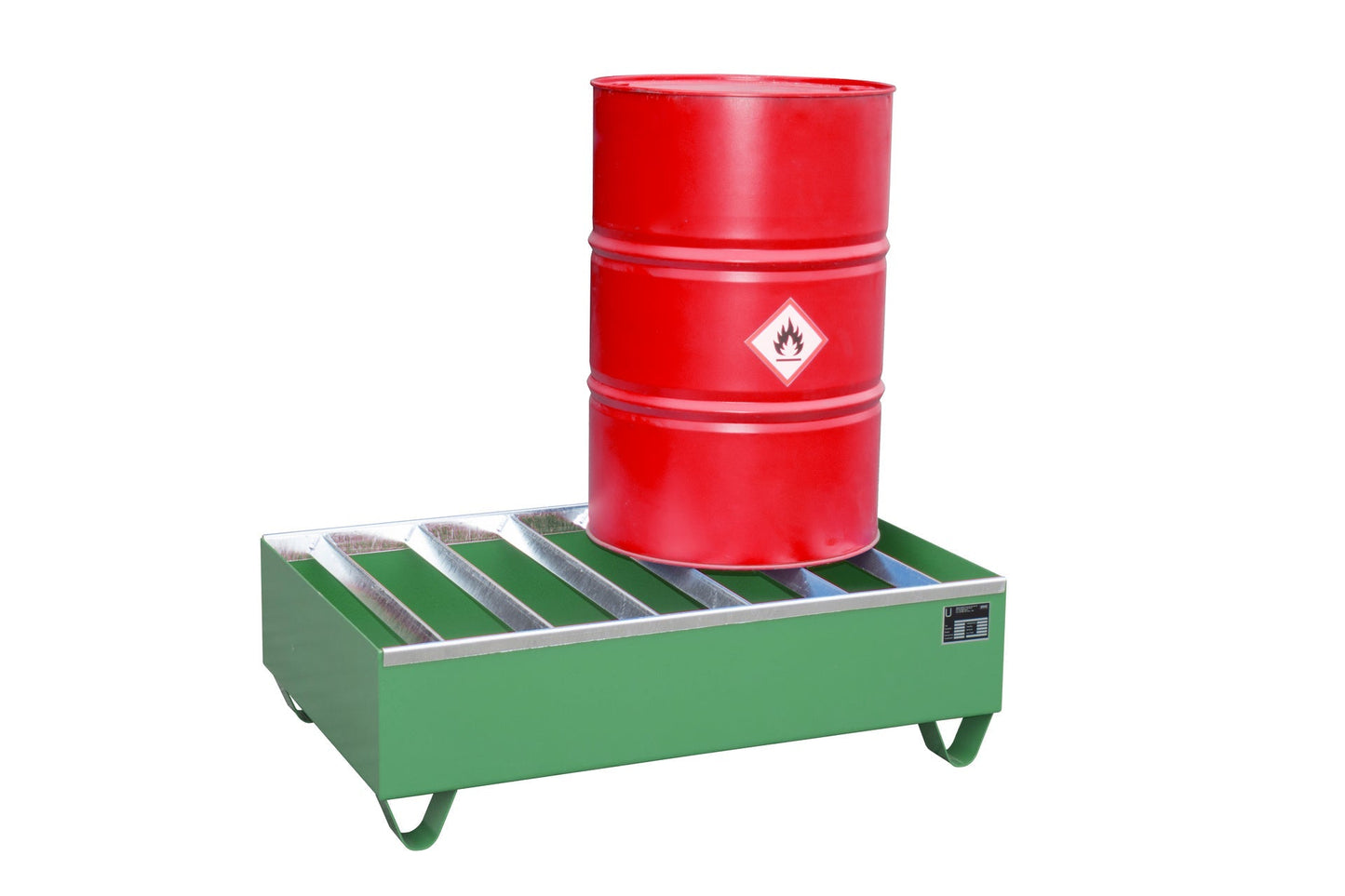 Profilwanne PW 200 - 2, lackiert, Resedagrün - Staplertechnik24 - 4471 - 82 - 0000 - 4