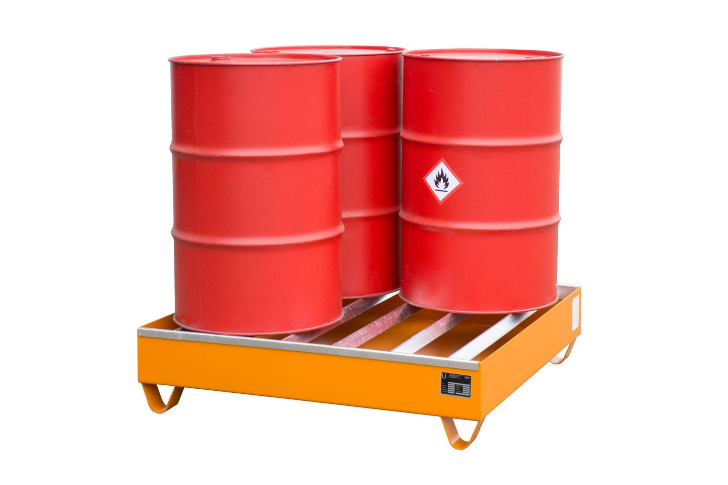 Profilwanne PW 200 - 4, lackiert, Gelborange - Staplertechnik24 - 4471 - 83 - 0000 - 1