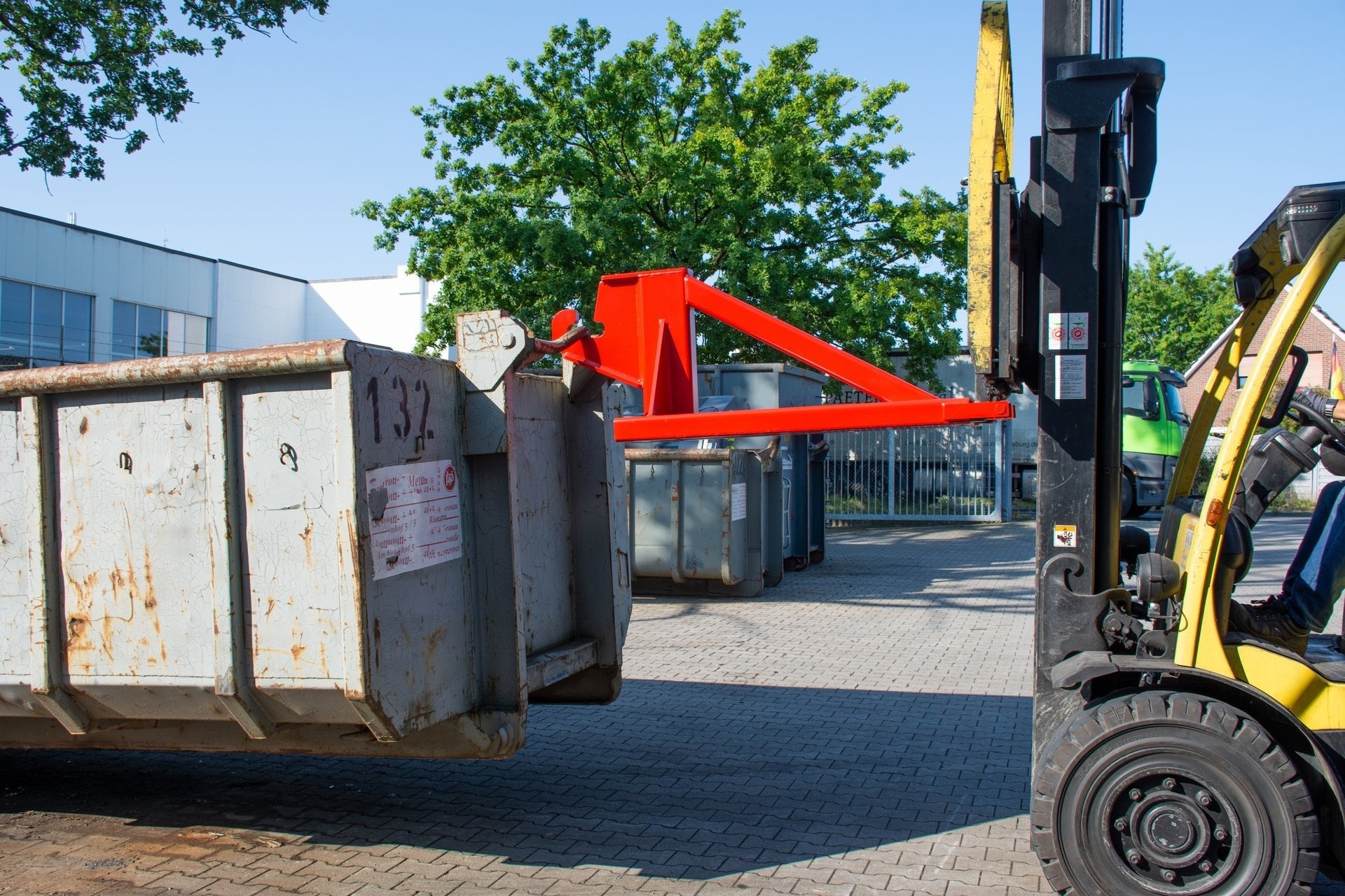 Rangierhilfe RH - AC, lackiert, Feuerrot - Staplertechnik24 - 4490 - 15 - 0000 - 2