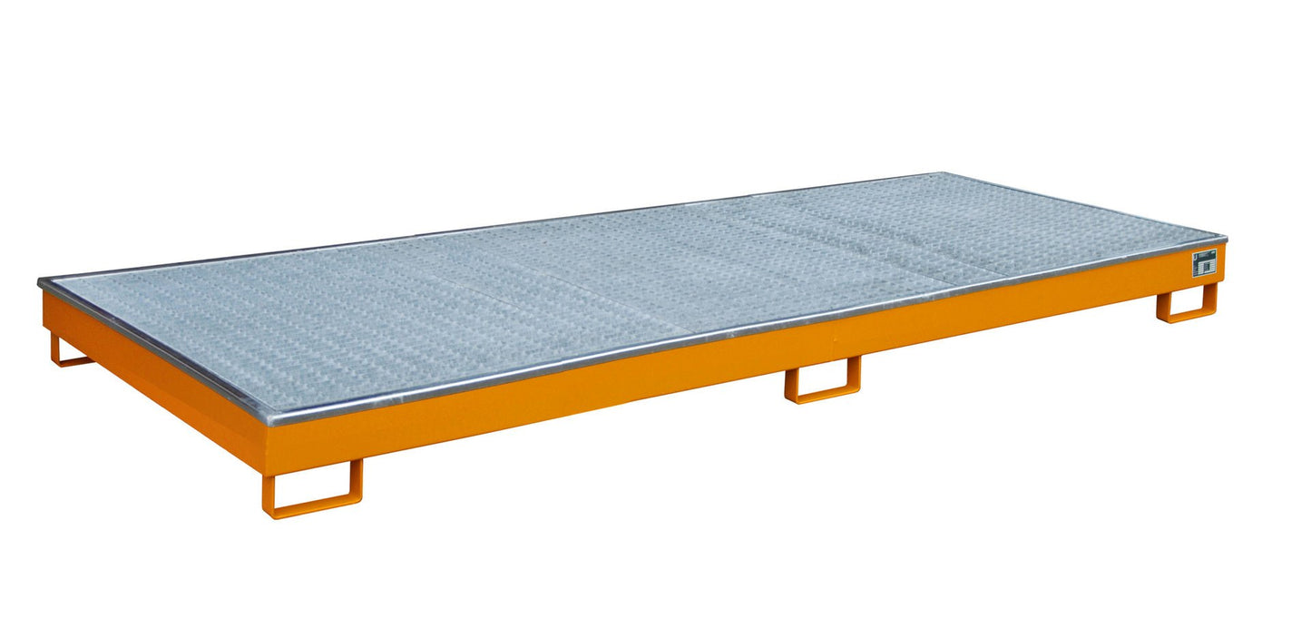 Regalwanne mit PE - Einsatz Regalwanne RW - GR 3300 - 1 PE, lackiert, Gelborange - Staplertechnik24 - 4518 - 73 - 0000 - 1