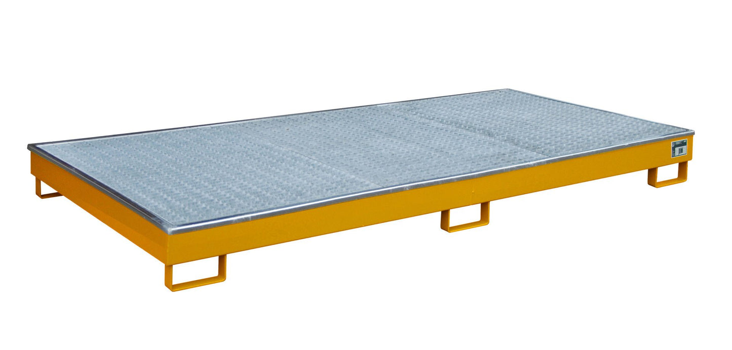 Regalwanne mit PE - Einsatz Regalwanne RW - GR 2700 - 1 PE, lackiert, Gelborange - Staplertechnik24 - 4518 - 57 - 0000 - 1