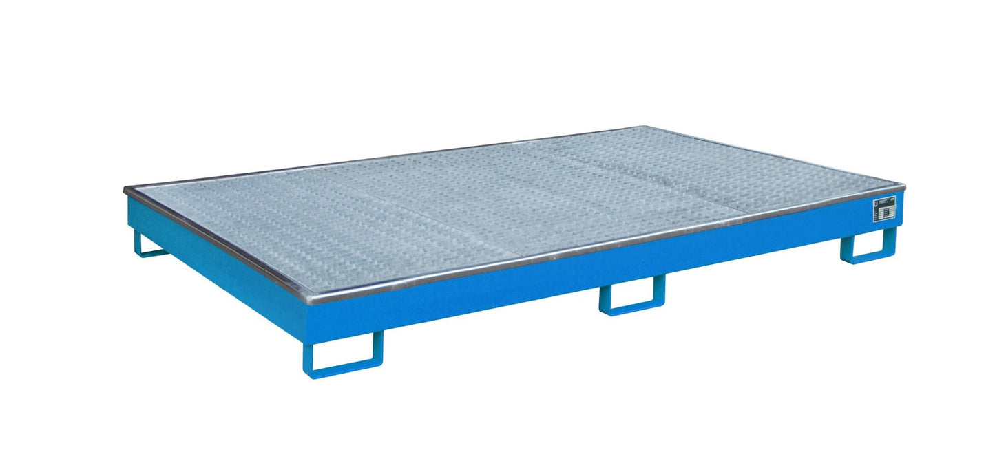 Regalwanne mit PE - Einsatz Regalwanne RW - GR 2200 - 1 PE, lackiert, Lichtblau - Staplertechnik24 - 4518 - 62 - 0000 - 3