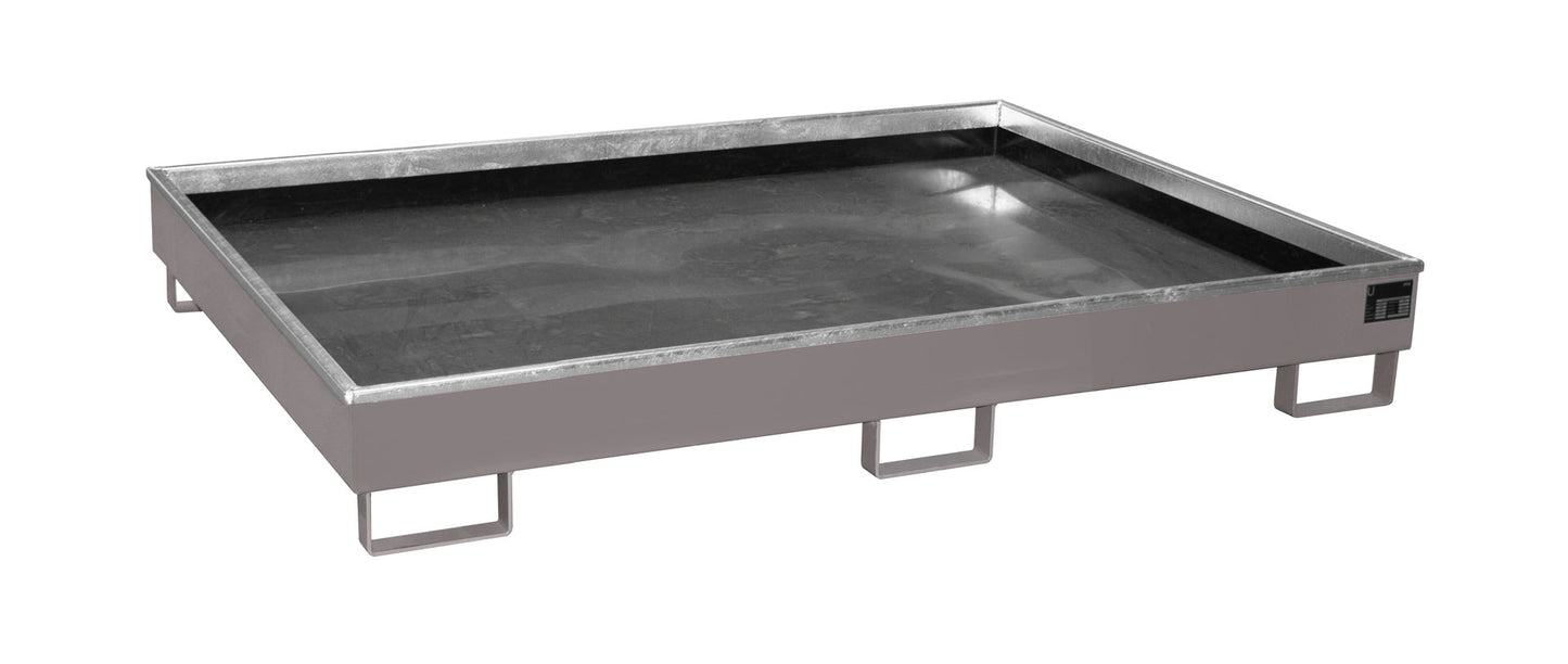 Regalwanne mit PE - Einsatz Regalwanne RW 1800 PE, lackiert, Mausgrau - Staplertechnik24 - 4518 - 52 - 0000 - 5