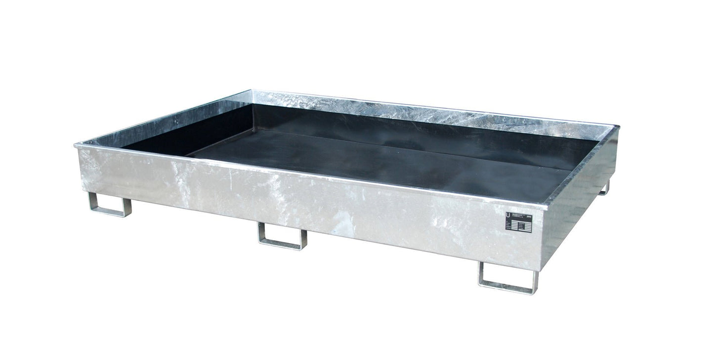 Regalwanne mit PE - Einsatz Regalwanne RW 2200 - 2 PE, feuerverzinkt - Staplertechnik24 - 4518 - 61 - 0000 - 7