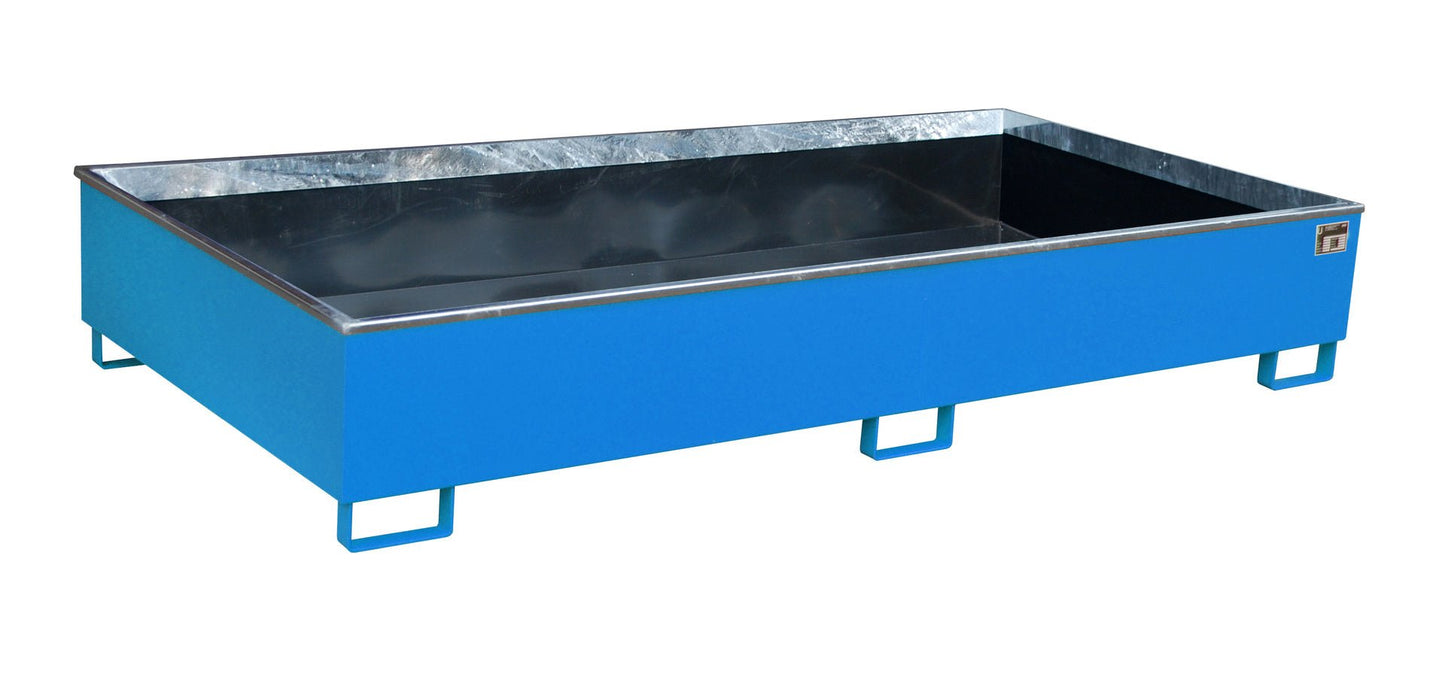 Regalwanne mit PE - Einsatz Regalwanne RW 2700 - 3 PE, lackiert, Lichtblau - Staplertechnik24 - 4518 - 55 - 0000 - 3