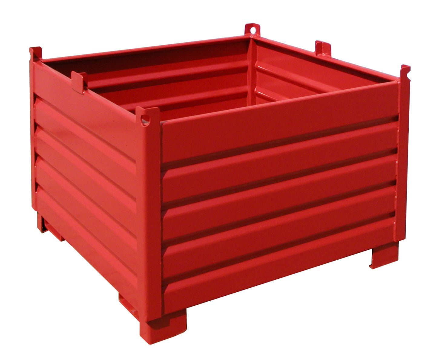 Sammelbehälter - System SBS 1000, lackiert, Feuerrot - Staplertechnik24 - 4511 - 02 - 0000 - 2