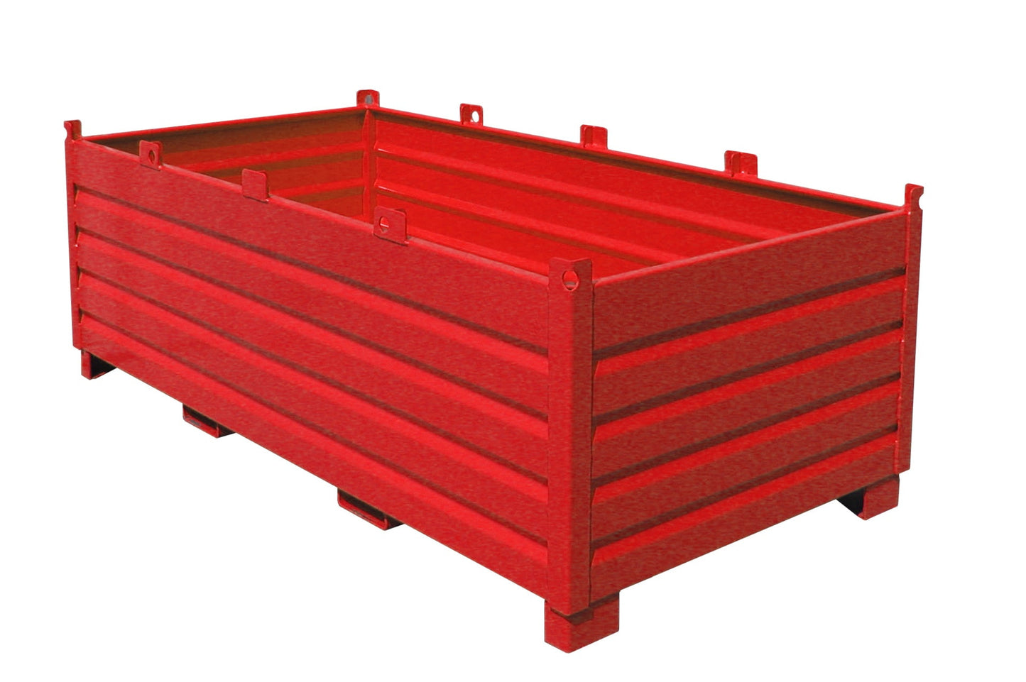 Sammelbehälter - System SBS 2000, lackiert, Feuerrot - Staplertechnik24 - 4511 - 03 - 0000 - 2