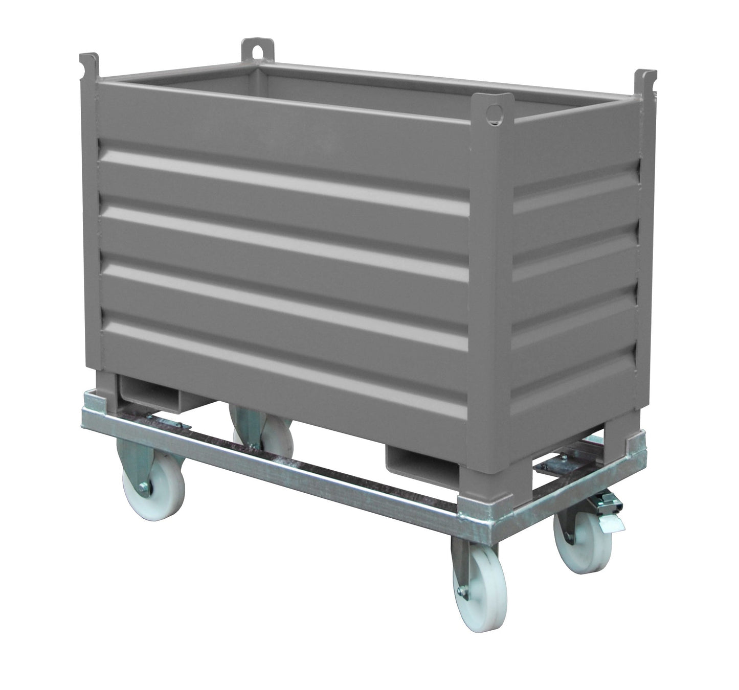 Sammelbehälter - System SBS 500, lackiert, Mausgrau - Staplertechnik24 - 4511 - 01 - 0000 - 5