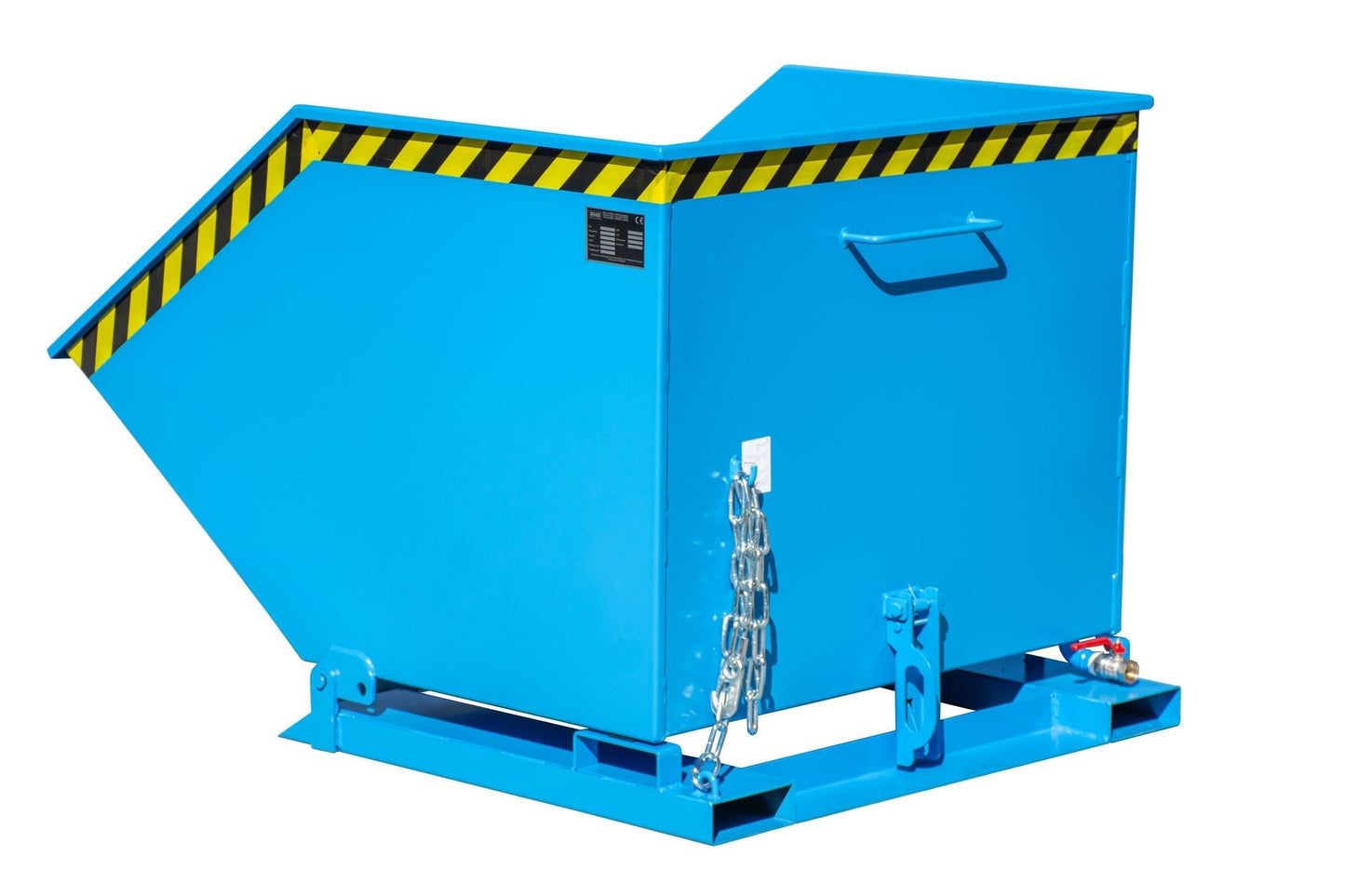 Späne - Kippmulde SKK 1000, lackiert, Lichtblau - Staplertechnik24 - 4541 - 12 - 0000 - 3