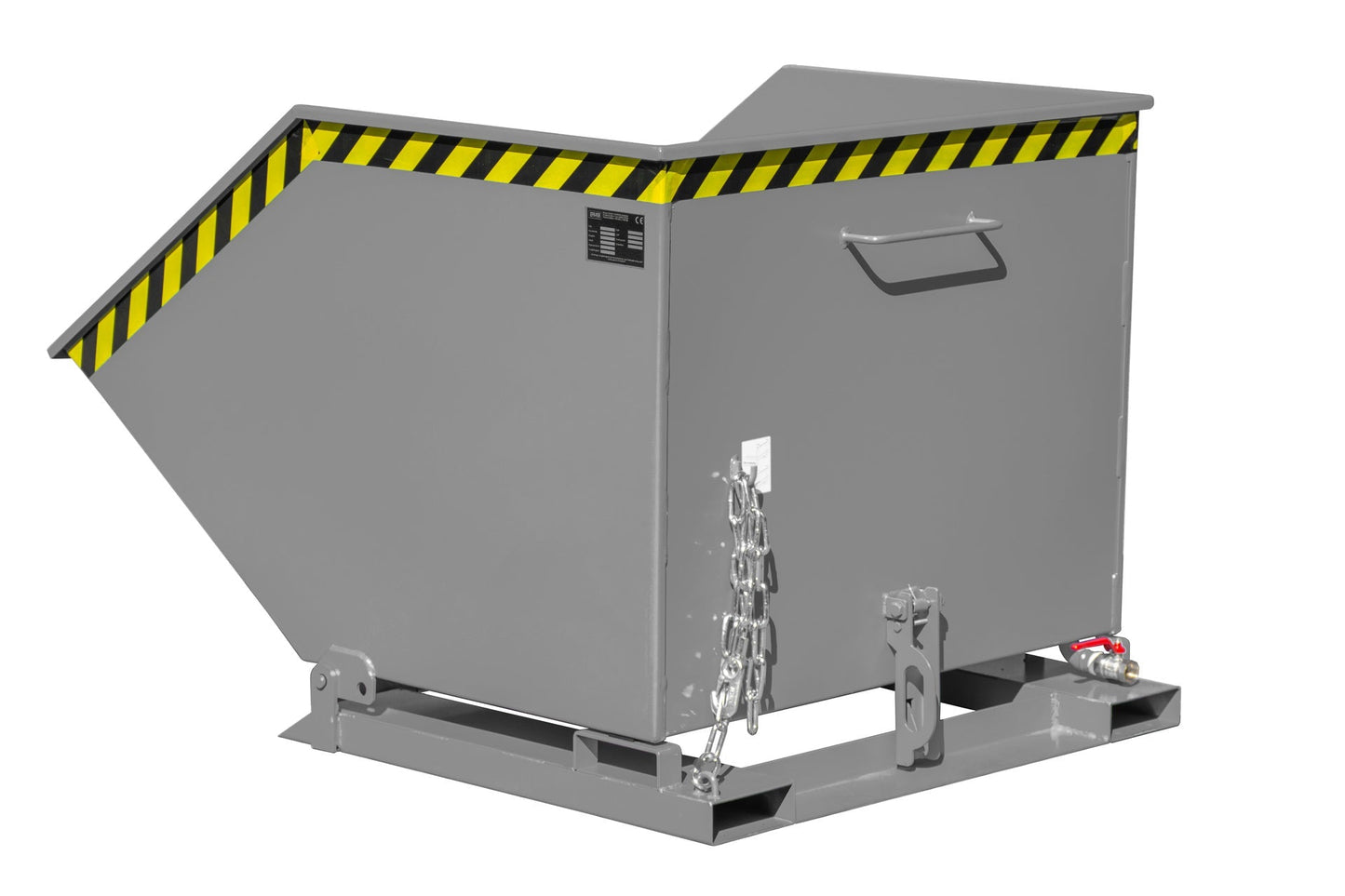 Späne - Kippmulde SKK 1000, lackiert, Mausgrau - Staplertechnik24 - 4541 - 12 - 0000 - 5