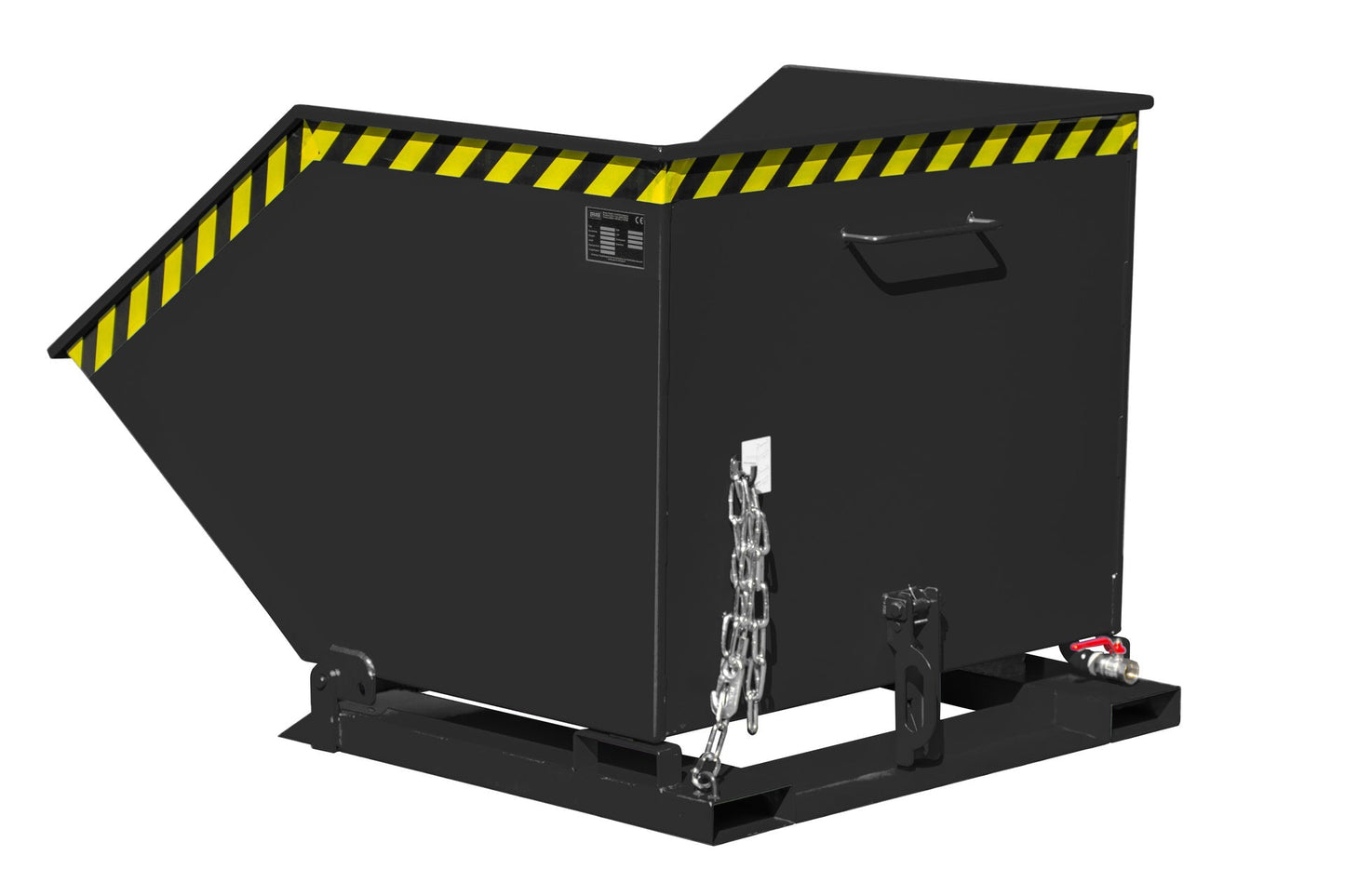 Späne - Kippmulde SKK 1000, lackiert, Schwarzgrau - Staplertechnik24 - 4541 - 12 - 0000 - 16