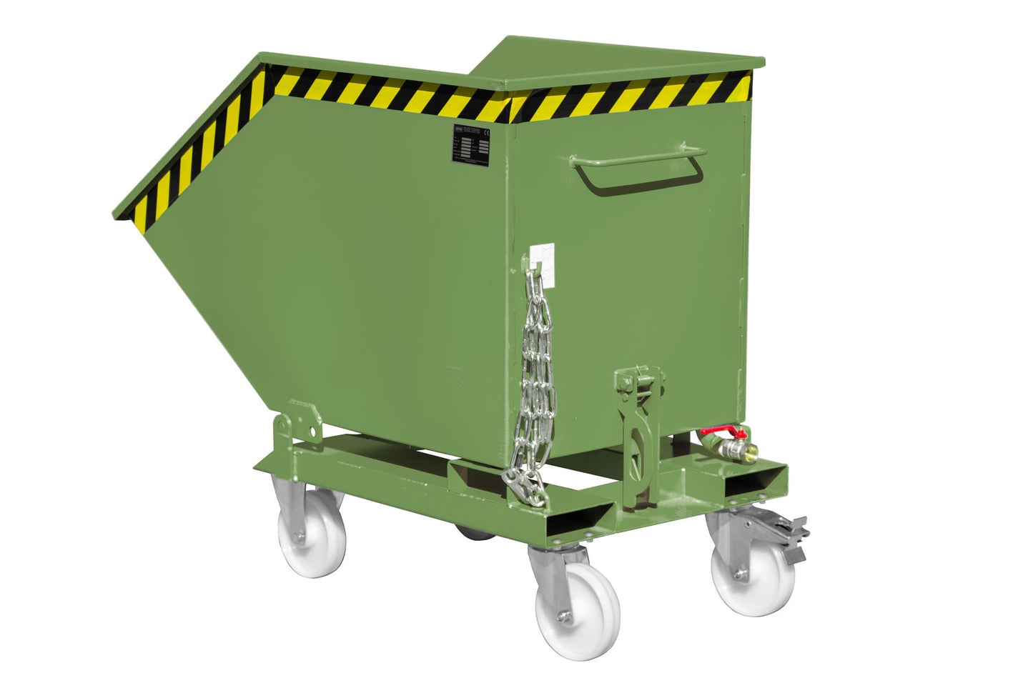 Späne - Kippmulde SKK 400, lackiert, Resedagrün - Staplertechnik24 - 4541 - 09 - 0000 - 4