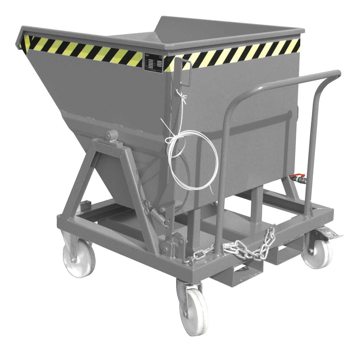 Späne - Kippmulde SKS 400, lackiert, Mausgrau - Staplertechnik24 - 4541 - 18 - 0000 - 5