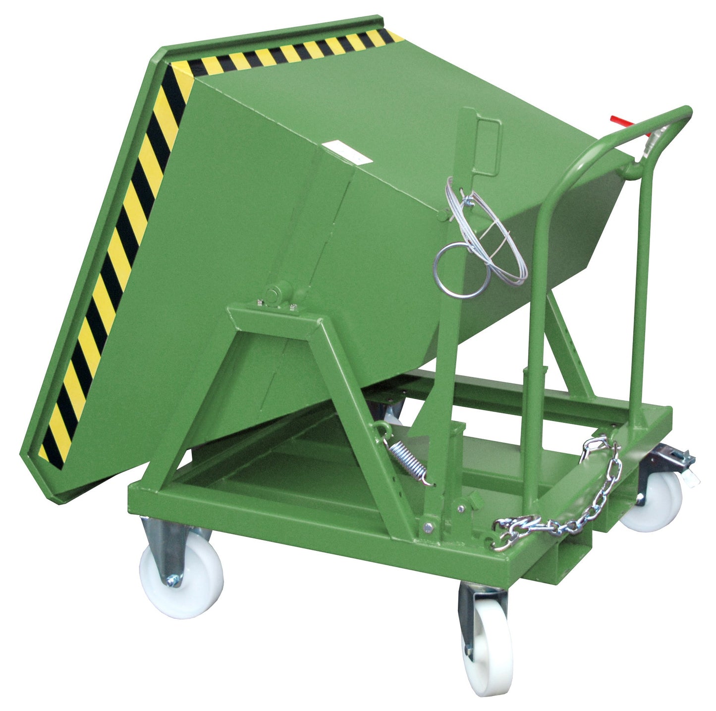 Späne - Kippmulde SKS 400, lackiert, Resedagrün - Staplertechnik24 - 4541 - 18 - 0000 - 4