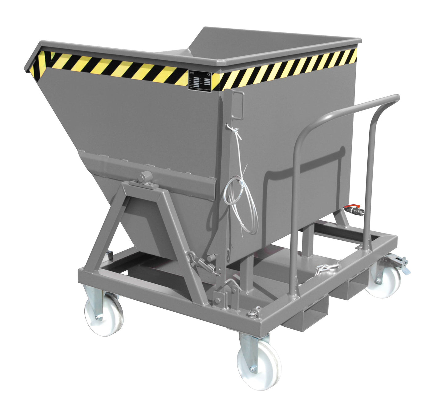 Späne - Kippmulde SKS 550, lackiert, Mausgrau - Staplertechnik24 - 4541 - 19 - 0000 - 5