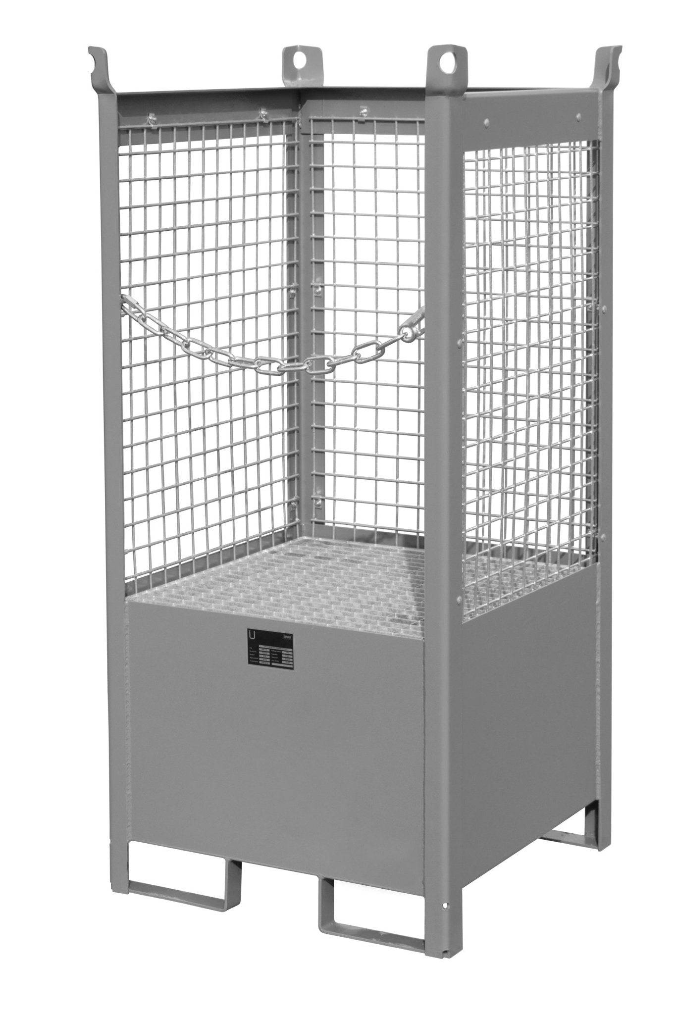 Fass - Stapelpalette FSP - 1 D, lackiert, Mausgrau - Staplertechnik24 - 4442 - 06 - 0000 - 5