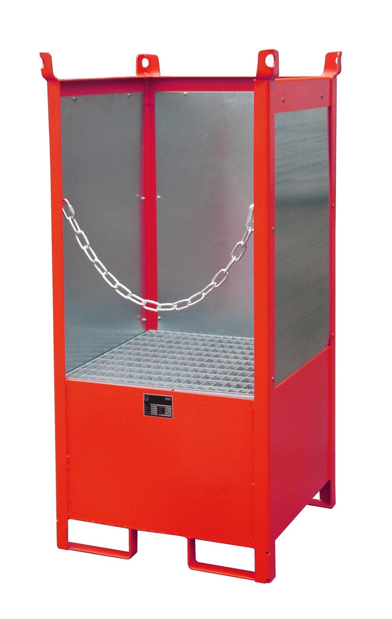 Fass - Stapelpalette FSP - 1 G, lackiert, Feuerrot - Staplertechnik24 - 4442 - 09 - 0000 - 2