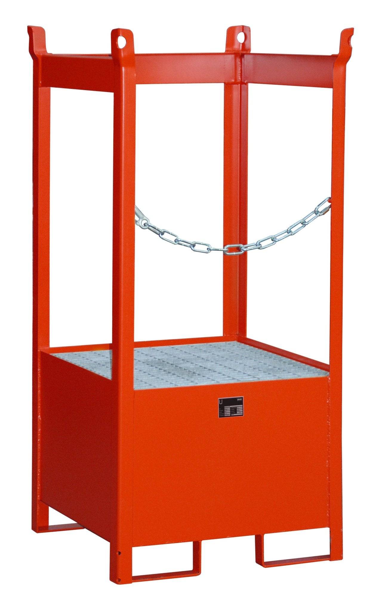 Fass - Stapelpalette FSP - 1, lackiert, Feuerrot - Staplertechnik24 - 4442 - 03 - 0000 - 2