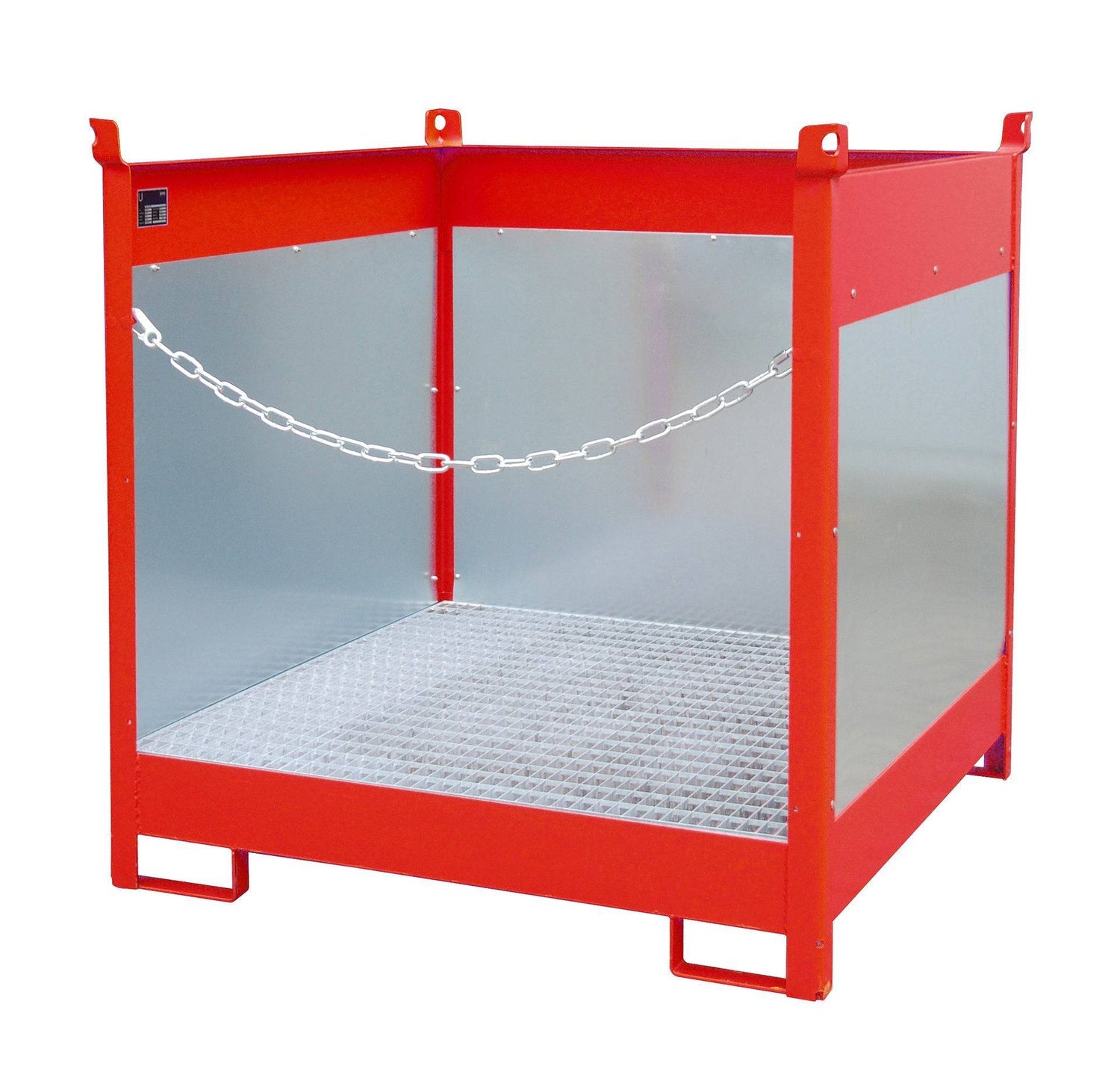 Fass - Stapelpalette FSP - 4 G, lackiert, Feuerrot - Staplertechnik24 - 4442 - 02 - 0000 - 2