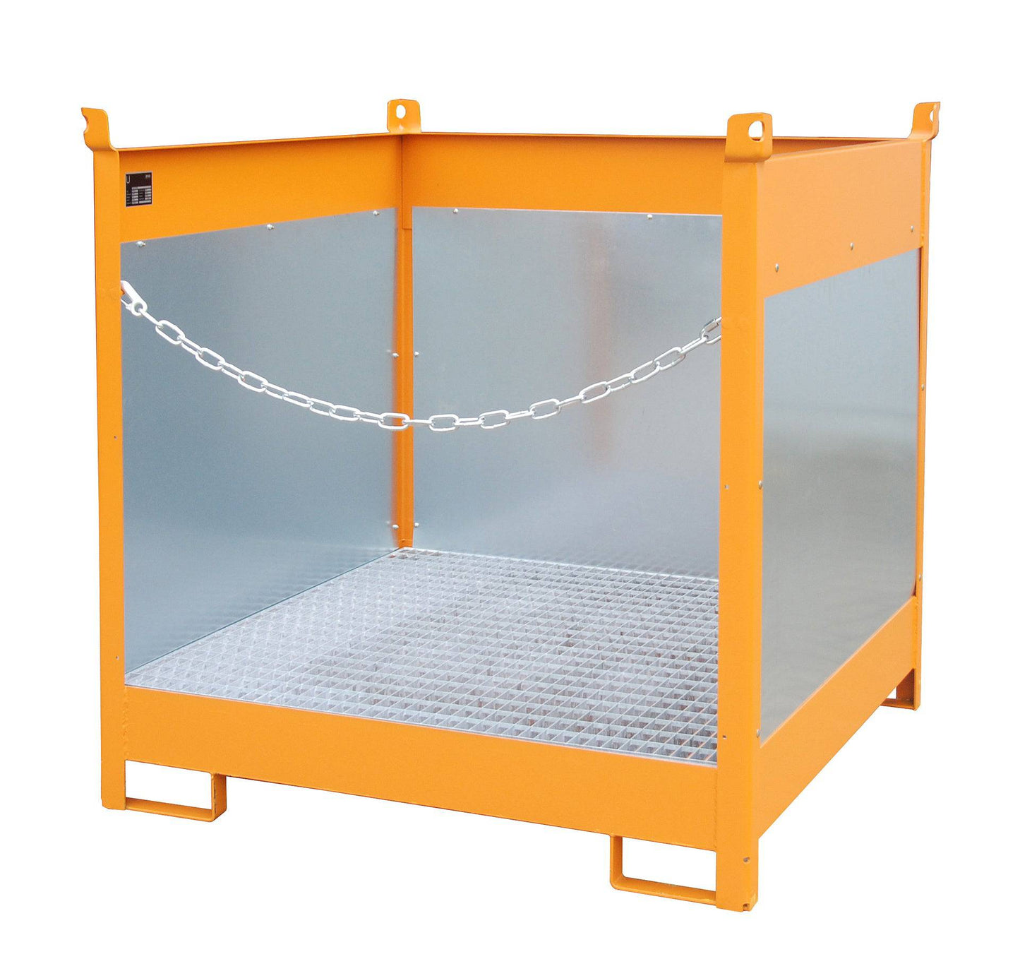 Fass - Stapelpalette FSP - 4 G, lackiert, Gelborange - Staplertechnik24 - 4442 - 02 - 0000 - 1