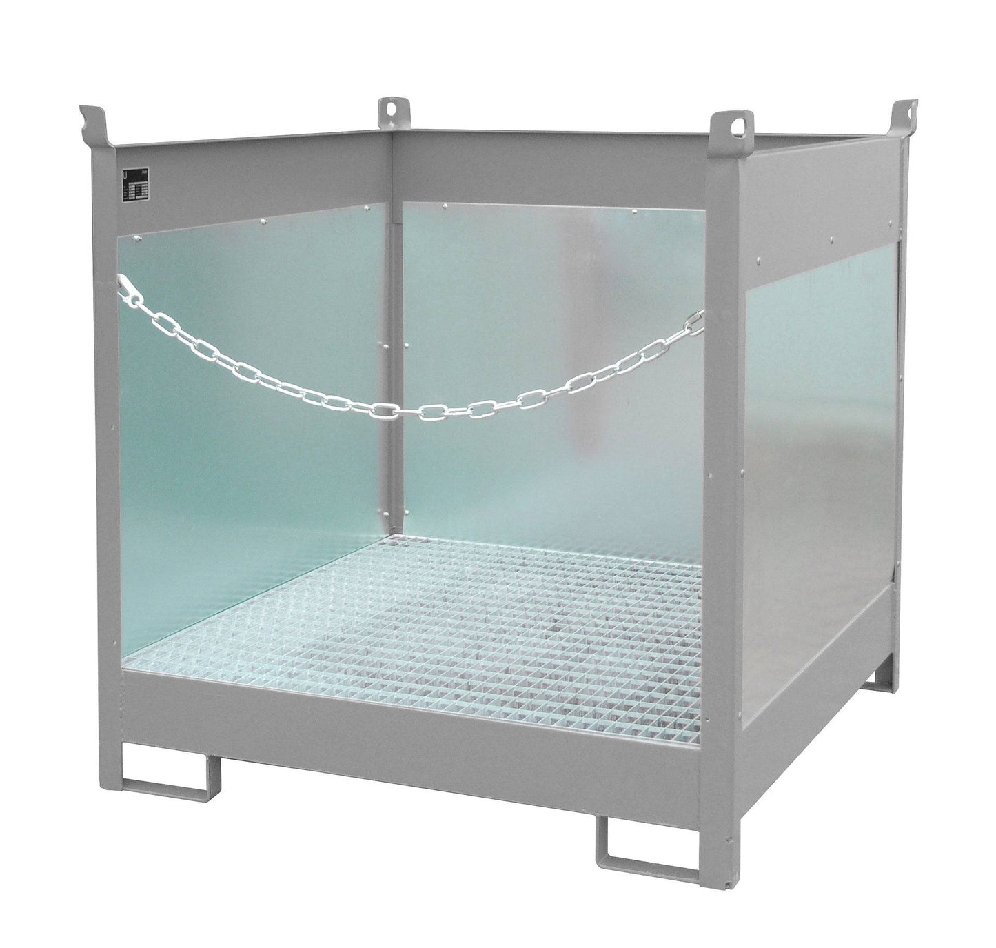 Fass - Stapelpalette FSP - 4 G, lackiert, Mausgrau - Staplertechnik24 - 4442 - 02 - 0000 - 5