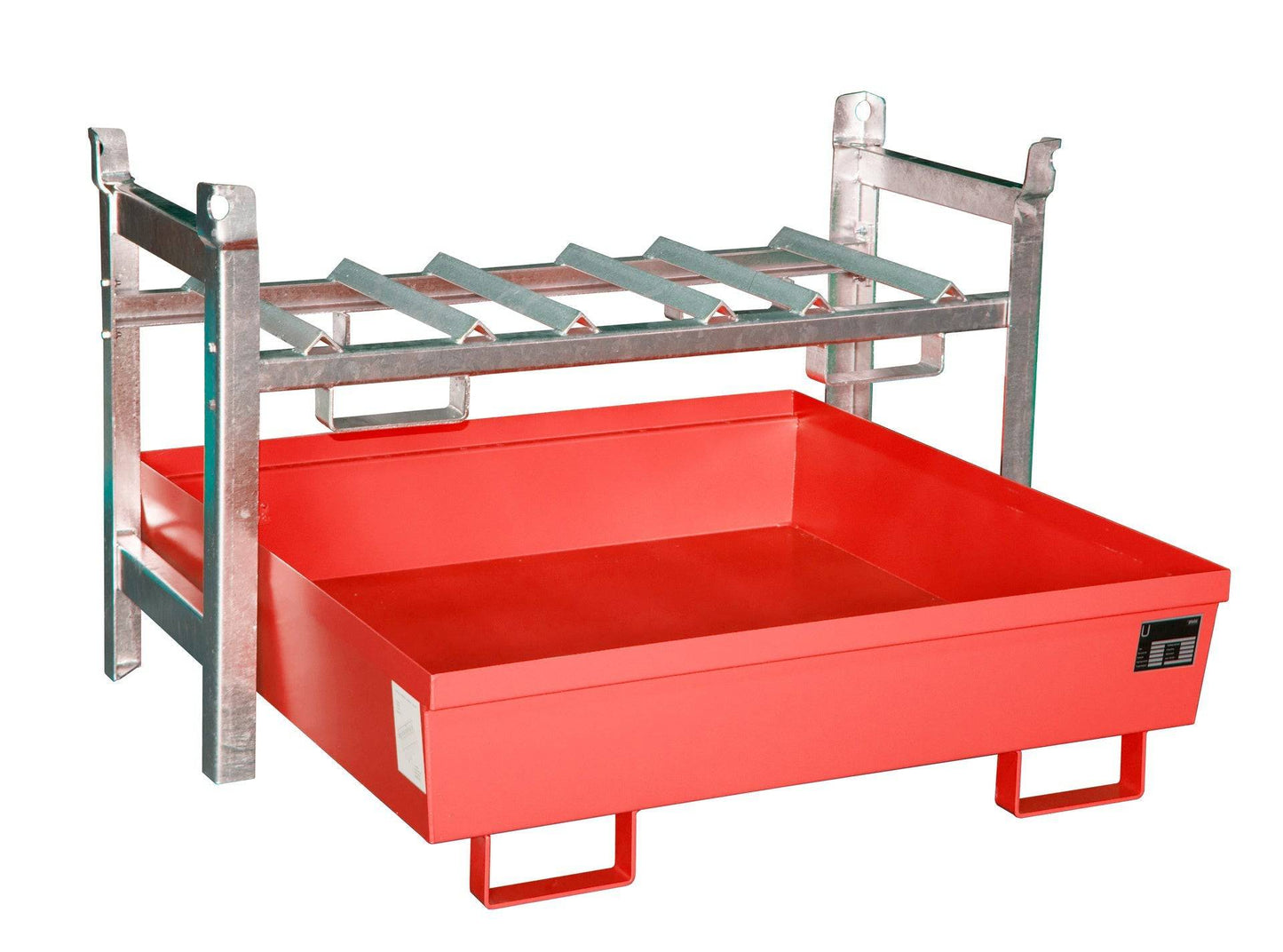 Fassregal FRA - 3, lackiert, Feuerrot - Staplertechnik24 - 4447 - 11 - 3000 - 2