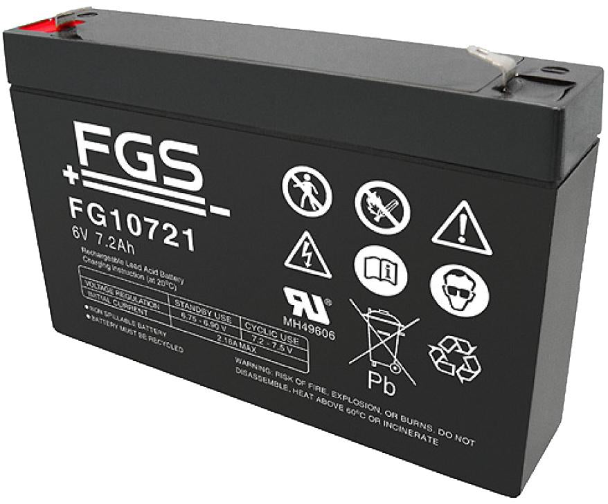 FGS FG10721 6V/7,2 Ah Blei - Akku / AGM Batterie - Staplertechnik24 - FG10721 - 1