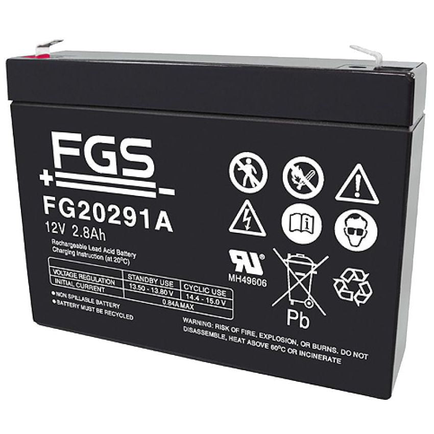 FGS FG20291A 12V/2,8Ah Blei - Akku / AGM Batterie - Staplertechnik24 - FG20291A