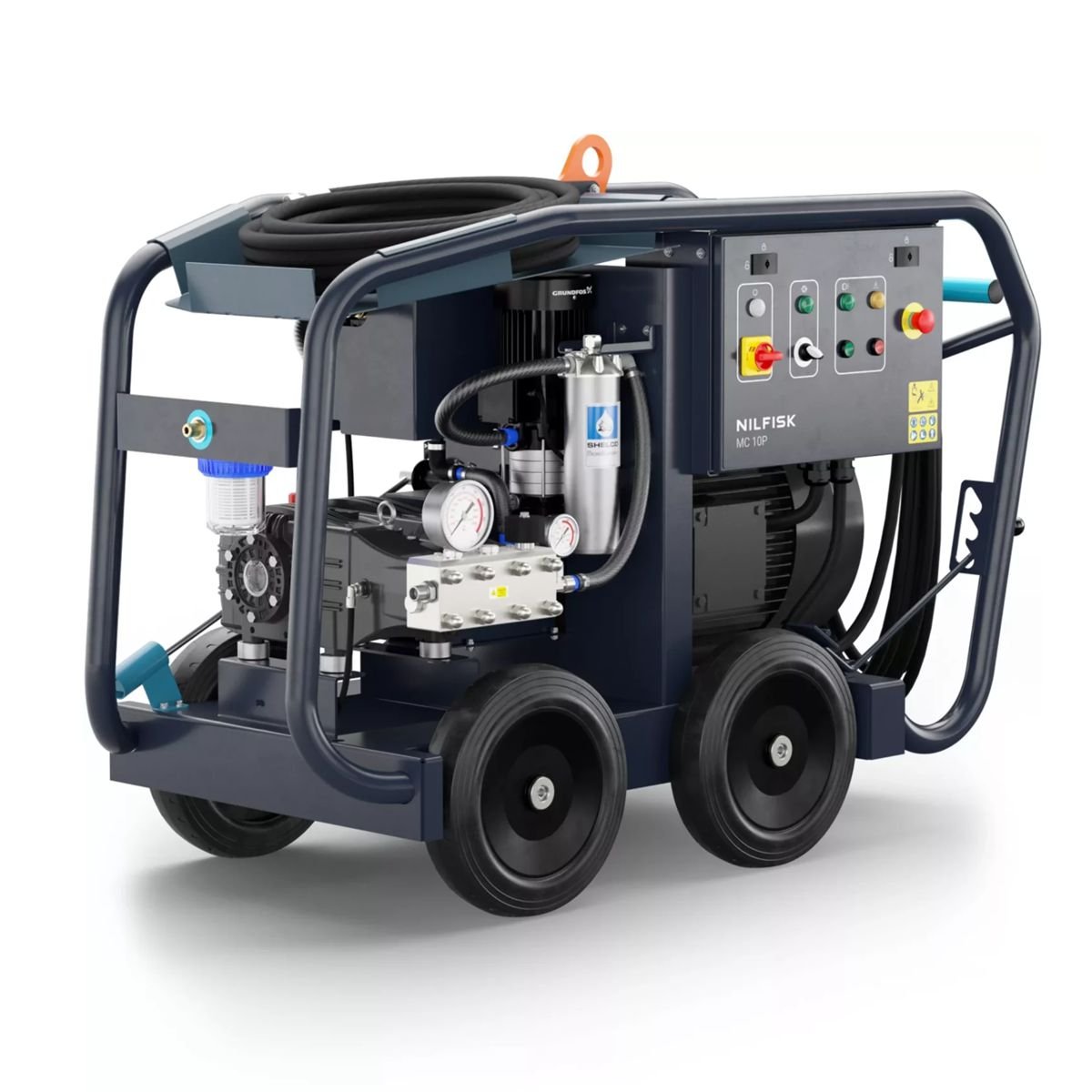 Nilfisk MC 10P - 1100/870, Mobiler Kaltwasser Hochdruckreiniger, 400 V - Staplertechnik24 - 107147034