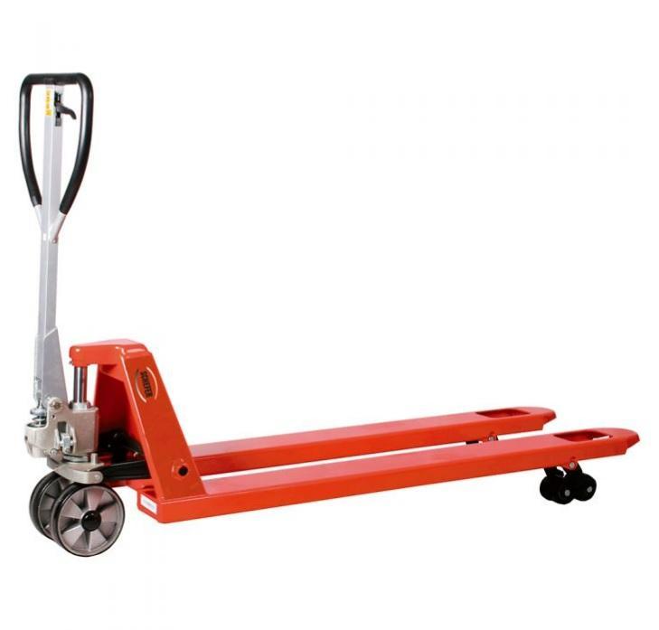 Gabelhubwagen Premium mit langen Gabeln - Staplertechnik24 - 1101047PTP15020