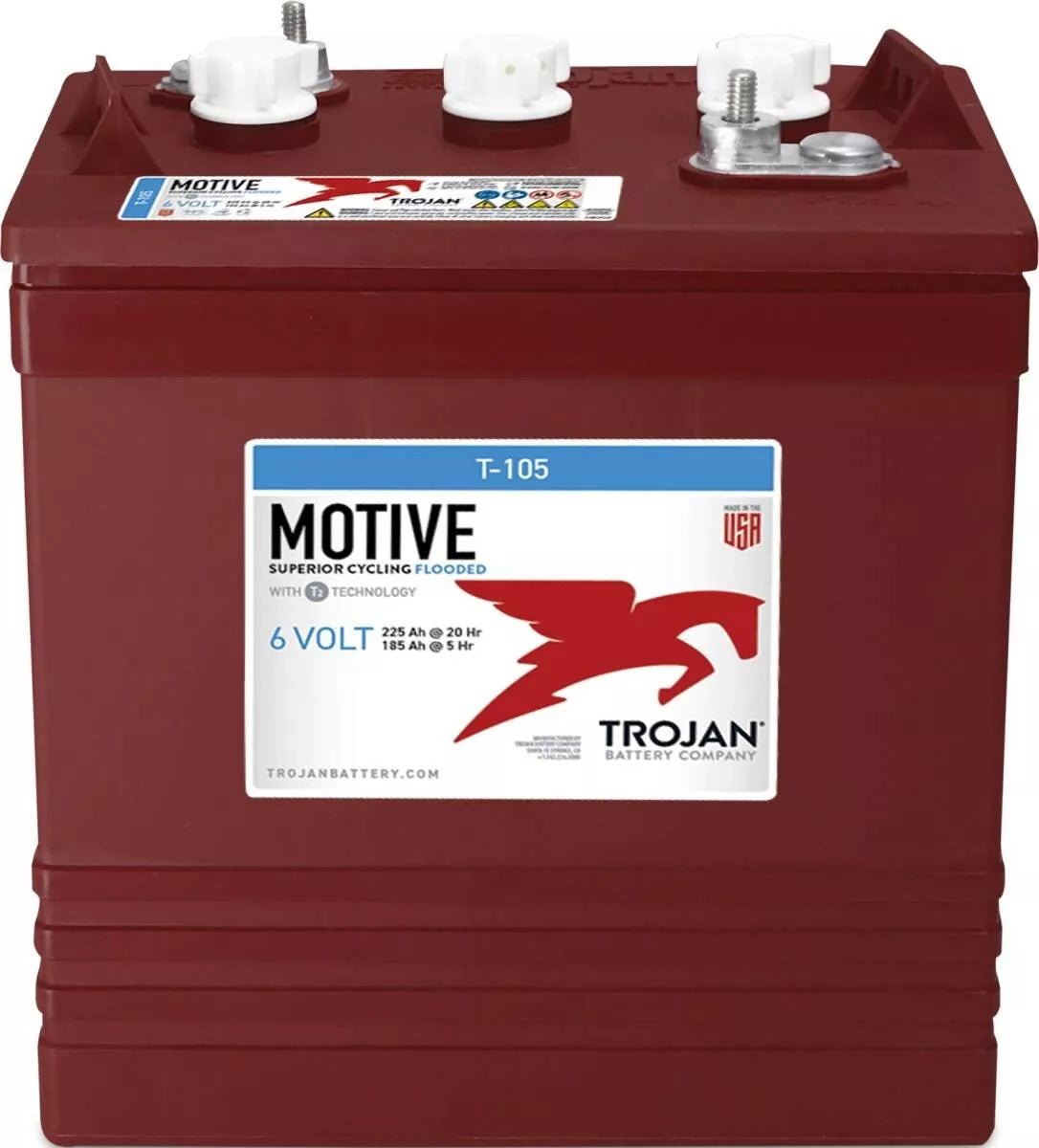 Trojan T105 6V 225Ah (C20) Deep - Cycle - Batterie - Staplertechnik24 - Trojan - T105